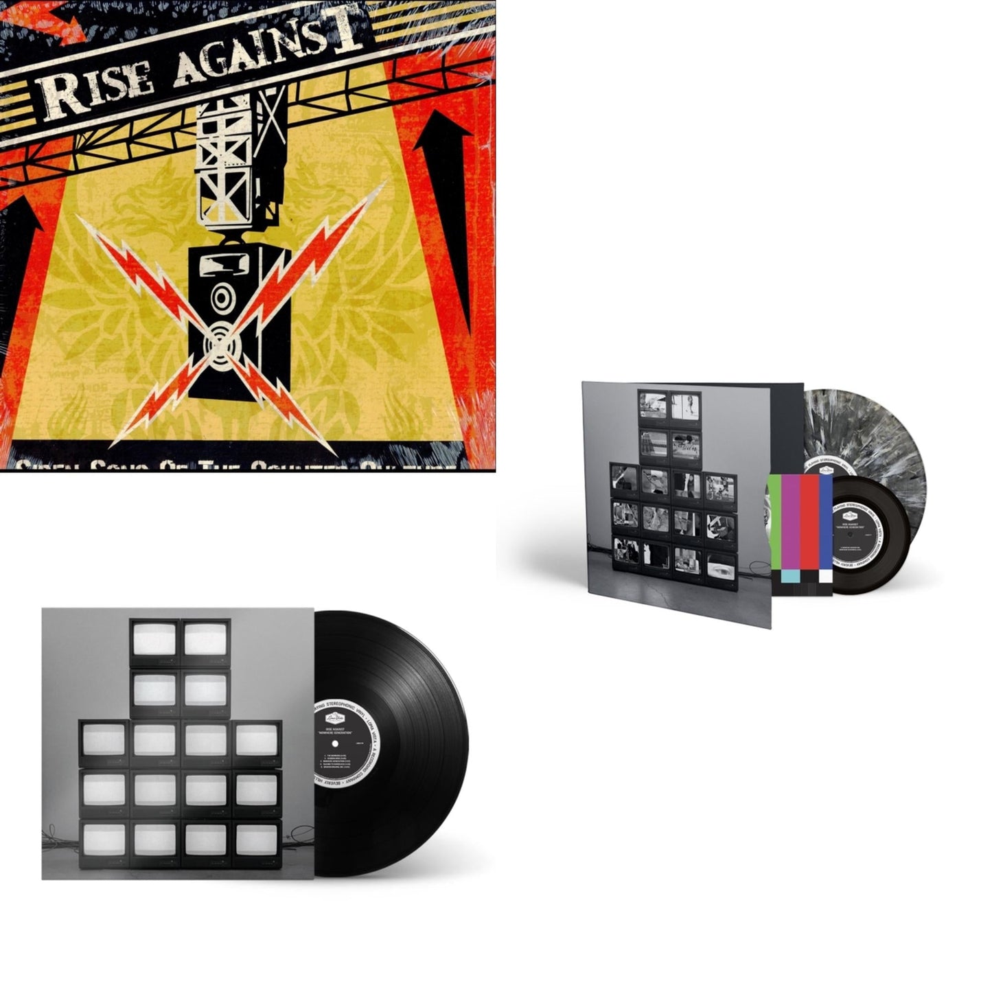 Rise Against - Siren Song Of Counter Culture & Nowhere Generation & Nowhere Generation (Black & White Smoke LP Vinyl/7Inch Single) (Deluxe)