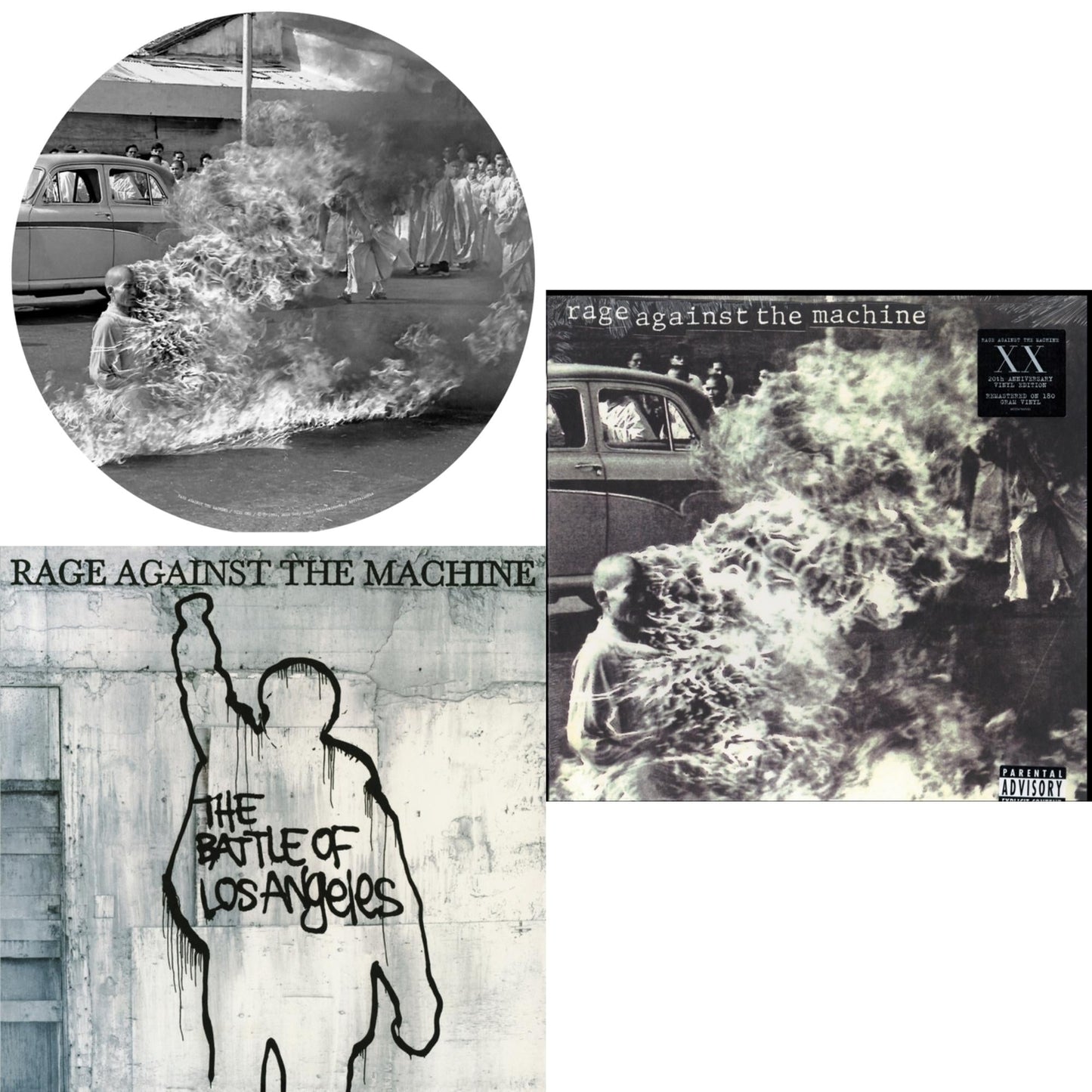 Rage Against The Machine - Battle Of Los Angeles (180G LP Vinyl) & Rage Against The Machine & Rage Against The Machine (X) (Picture Disc)