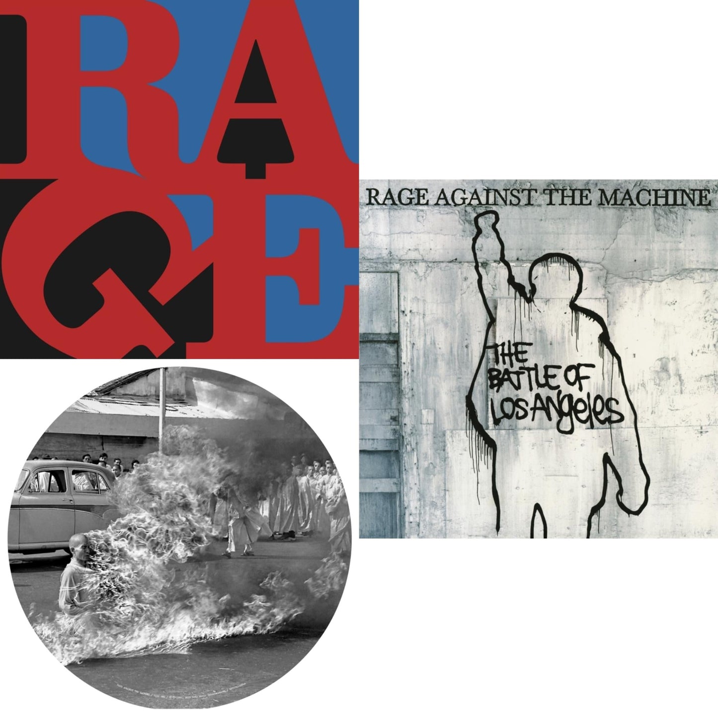 Rage Against The Machine - Renegades (180G LP Vinyl) & Battle Of Los Angeles (180G LP Vinyl) & Rage Against The Machine (X) (Picture Disc)