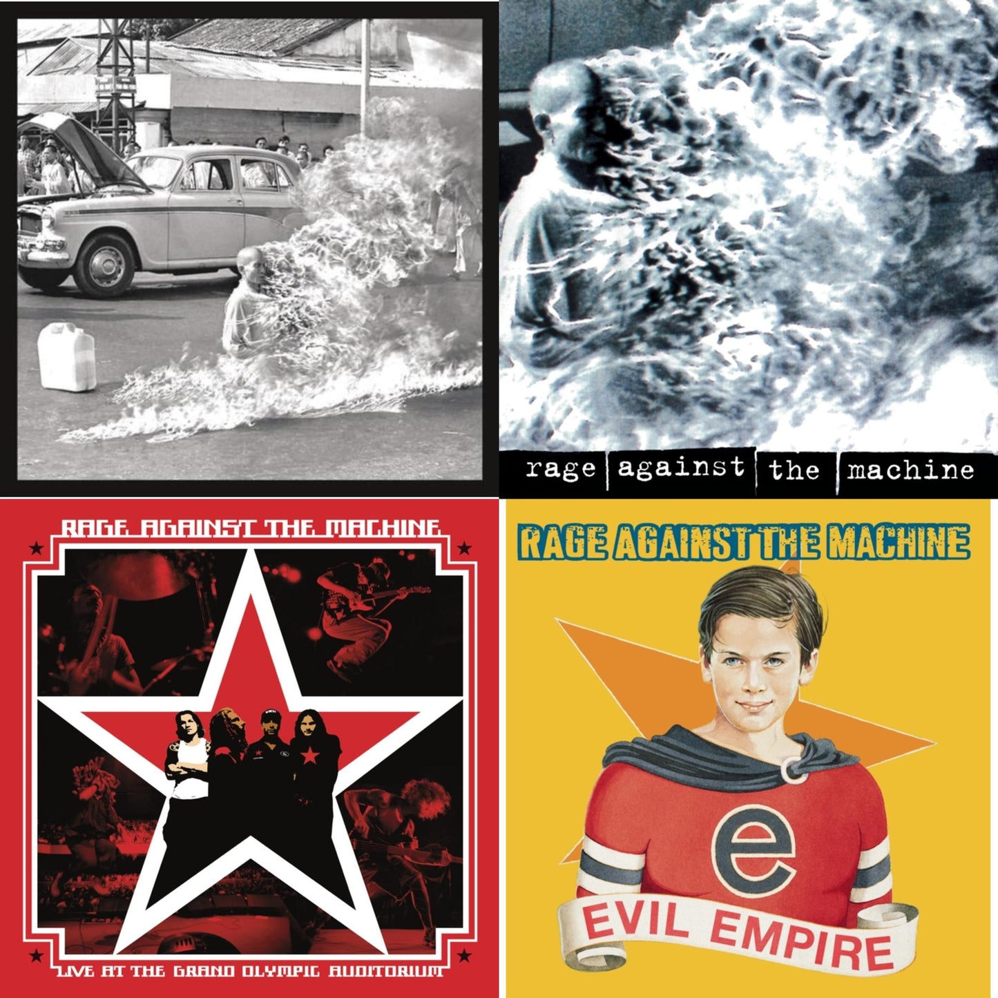 Rage Against The Machine - Evil Empire & Rage Against The Machine (20Th Anniversary) & Rage Against The Machine & Live At The Grand Olympic Auditorium - CD Bundle