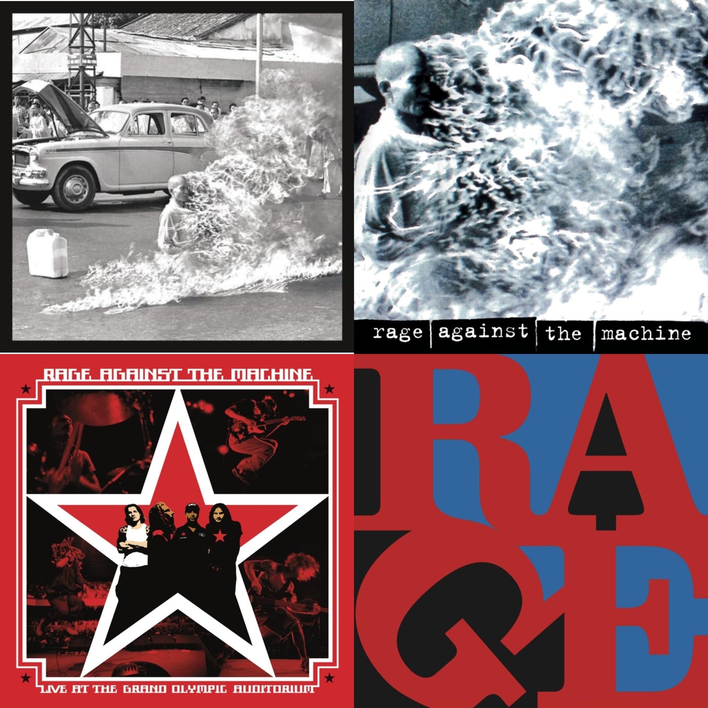Rage Against The Machine - Rage Against The Machine (20Th Anniversary) & Rage Against The Machine & Live At The Grand Olympic Auditorium & Renegades - CD Bundle