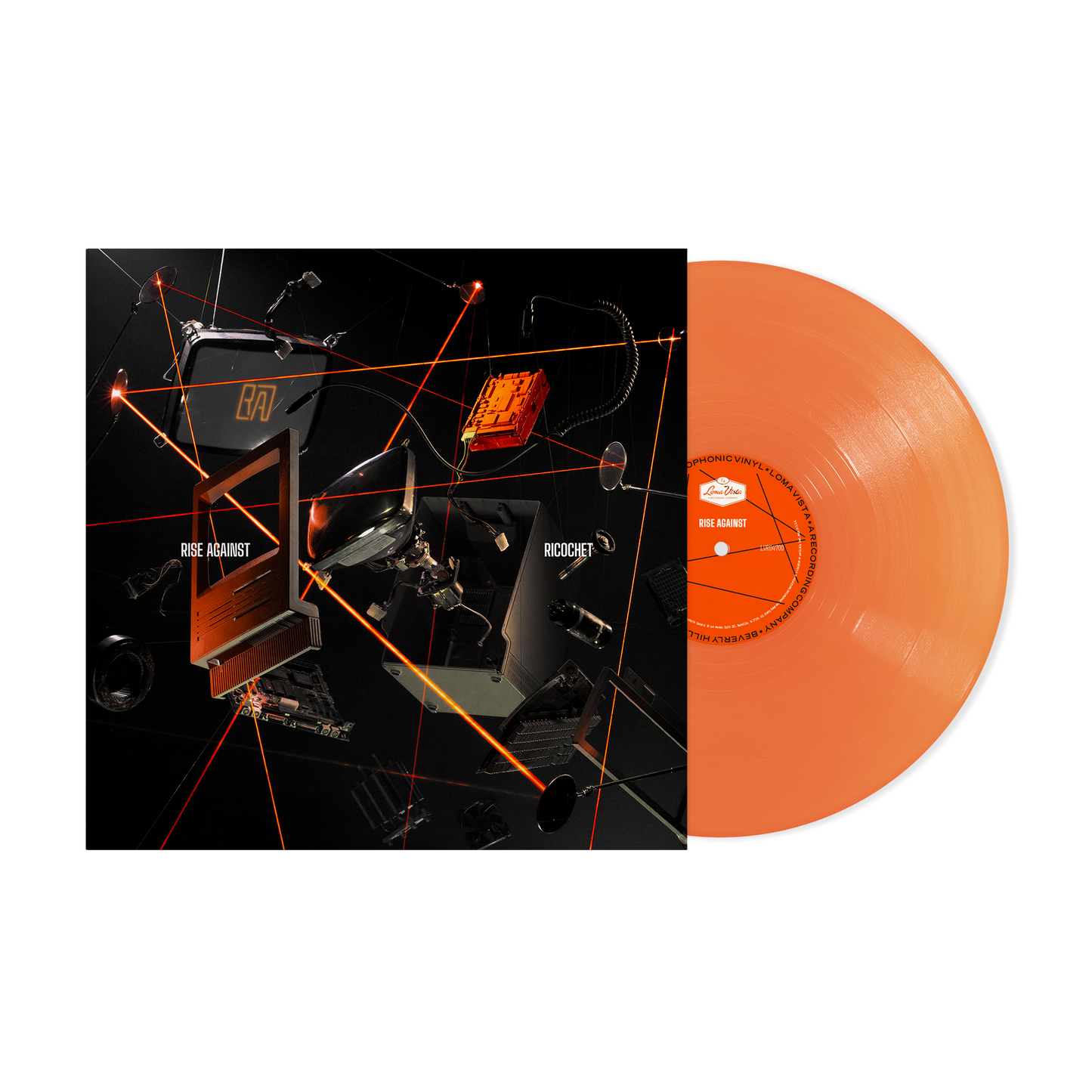 Rise Against 'Ricochet' LP (Limited Edition — Only 500 Made, Translucent Orange Crush Vinyl) Vinyl Record