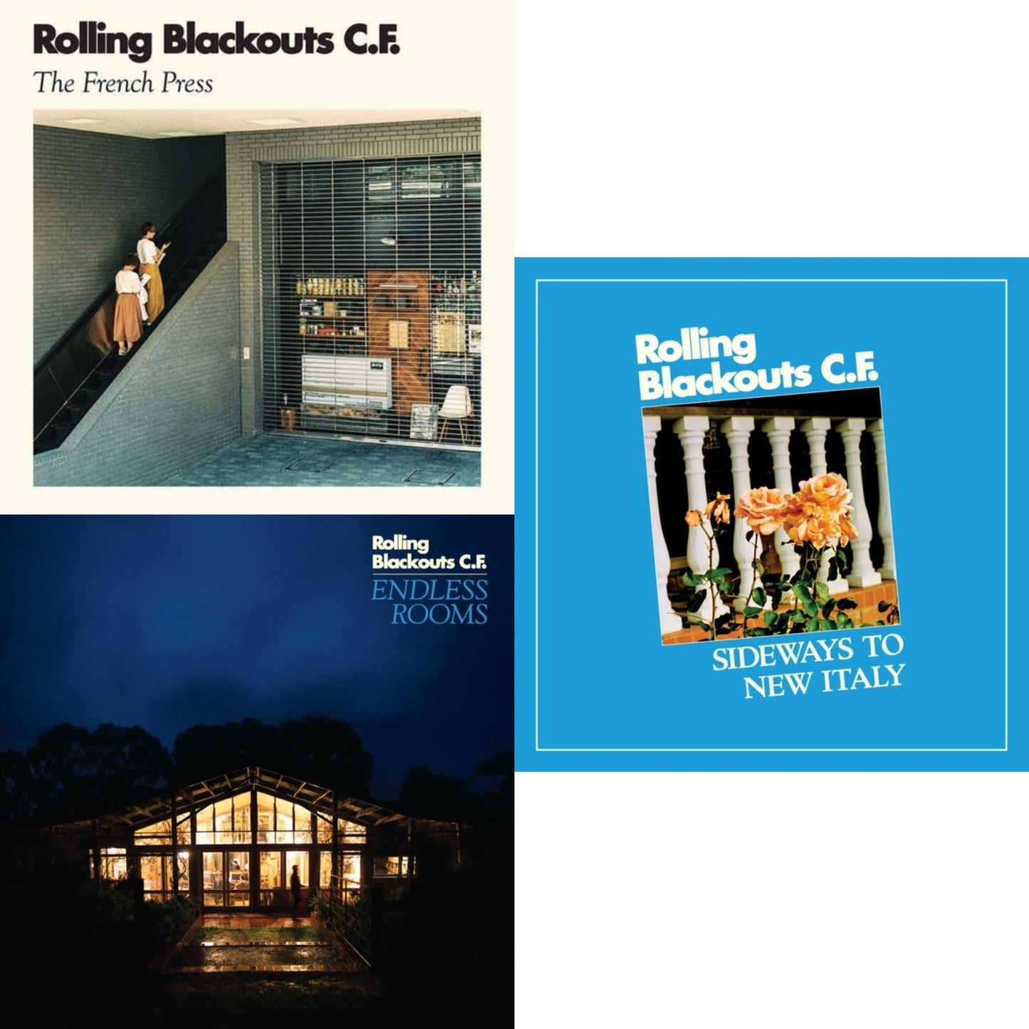 Rolling Blackouts Coastal Fever - French Press (Dl Card) & Sideways To New Italy & Endless Rooms - LP Vinyl Bundle