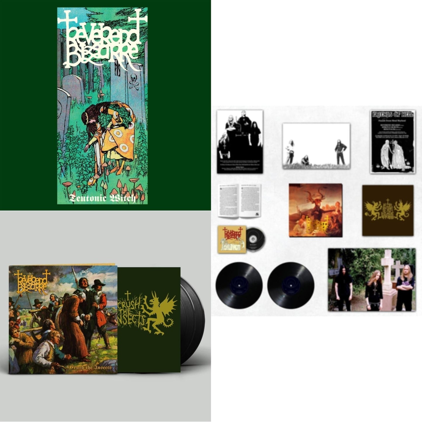 Reverend Bizarre - Teutonic Witch & In The Rectory Of The Bizarre Reverend & Ii: Crush The Insects (2LP)