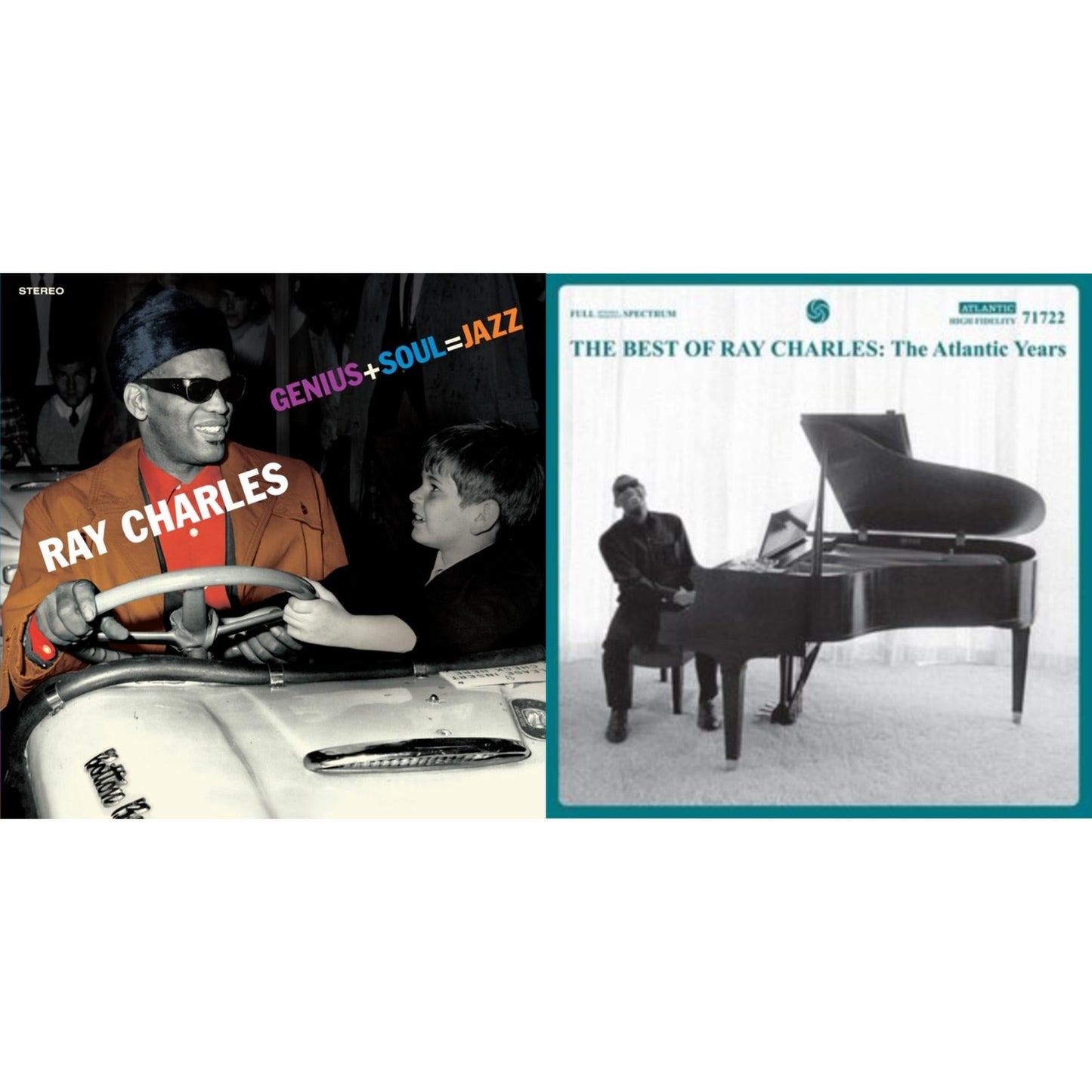 Ray Charles - Best Of Ray Charles: The Atlantic Years (2LP/White Vinyl) & Genius + Soul = Jazz (Orange LP Vinyl)
