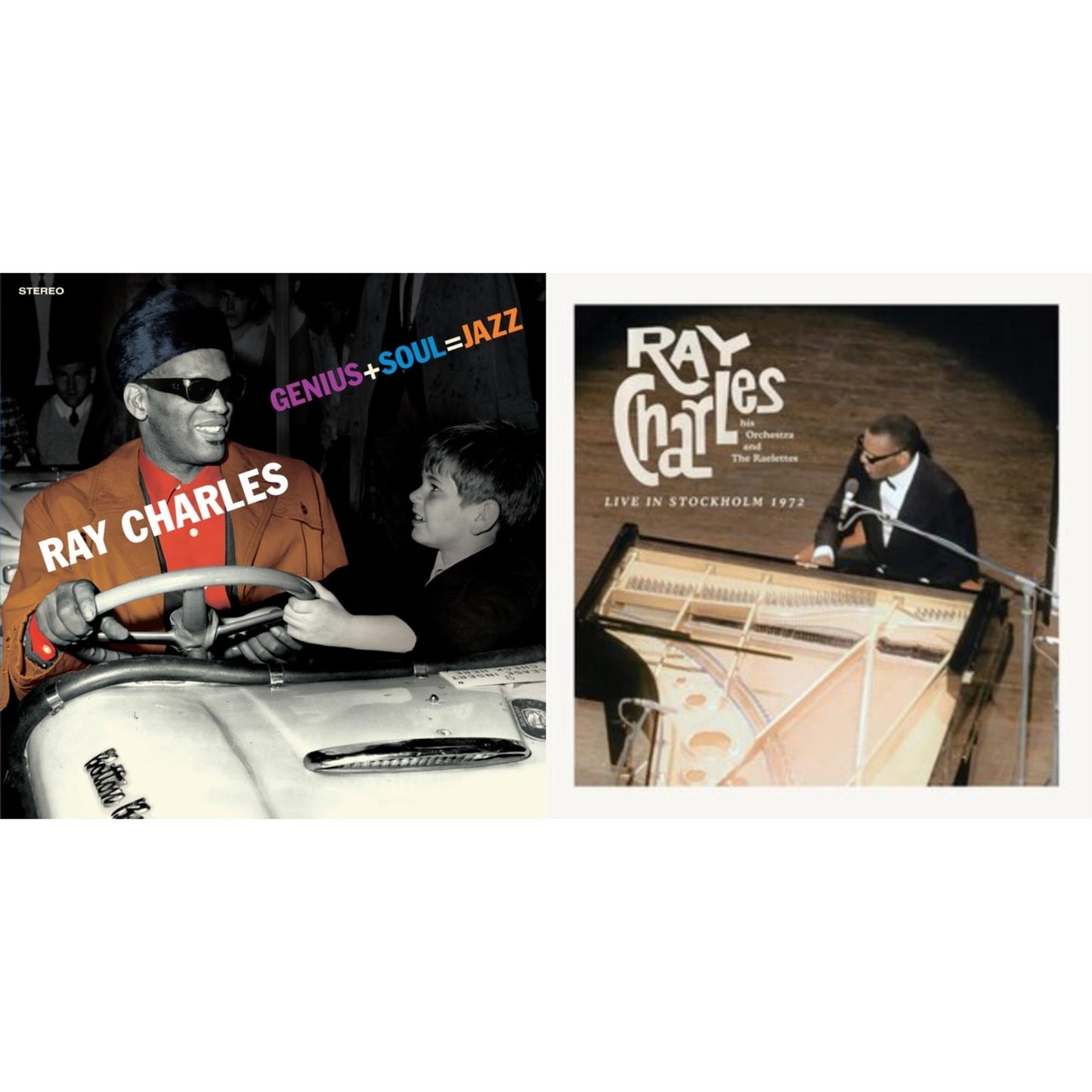 Ray Charles - Genius + Soul = Jazz (Orange LP Vinyl) & Live In Stockholm 1972 (140G)