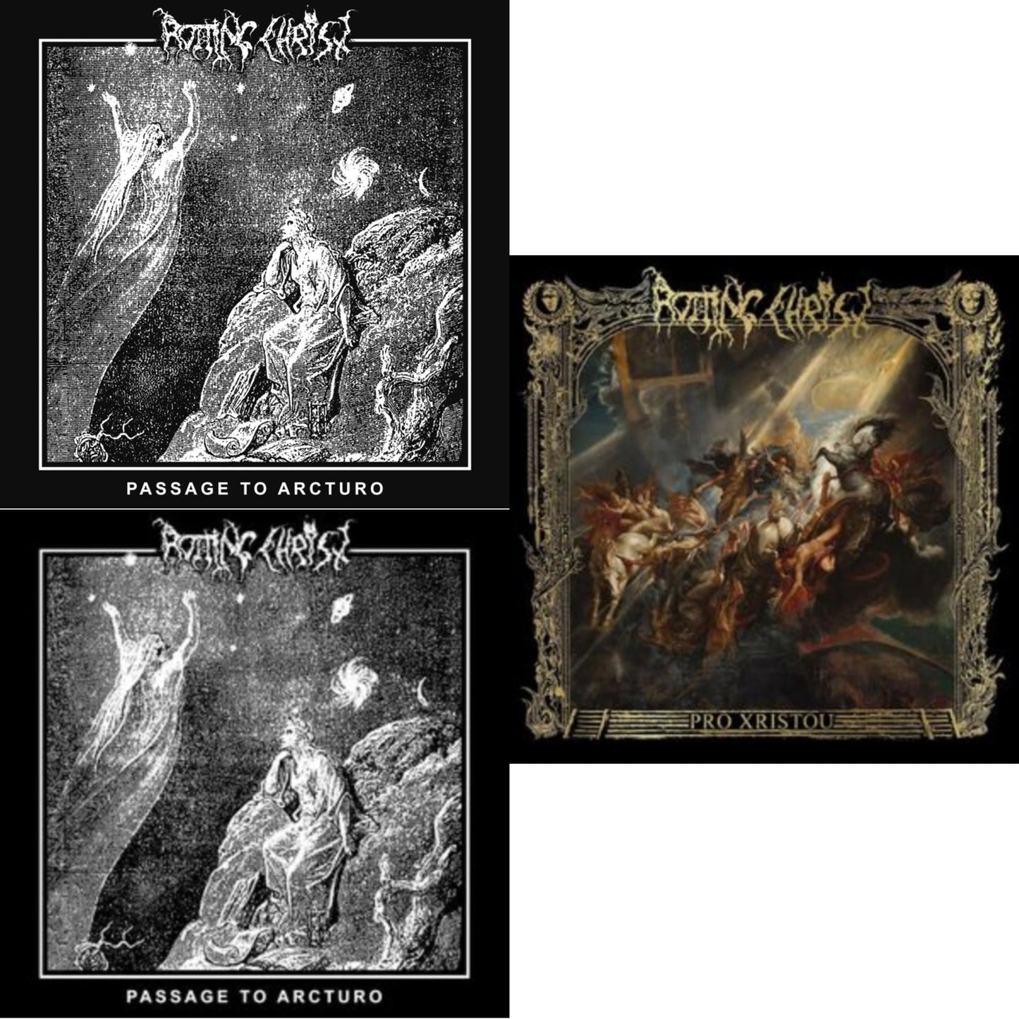 Rotting Christ - Passage To Arcturo (Clear White Marble LP Vinyl) & Passage To Arcturo & Pro Xristou (Crystal Clear LP Vinyl/33 Rmp)