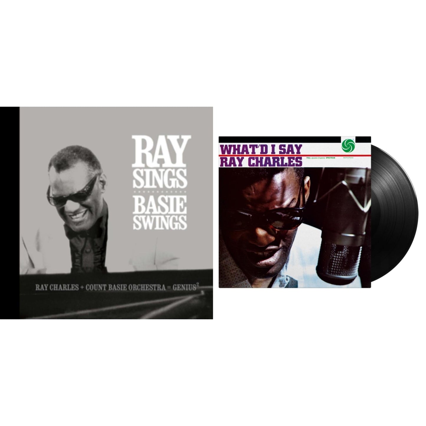 Ray Charles - Ray Sings Basie Swings & What'd I Say (180G) - LP Vinyl Bundle