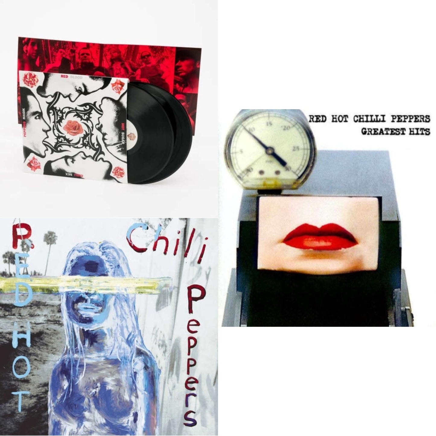 Red Hot Chili Peppers - By The Way & Greatest Hits (X) & Blood Sugar Sex Magik - LP Vinyl Bundle