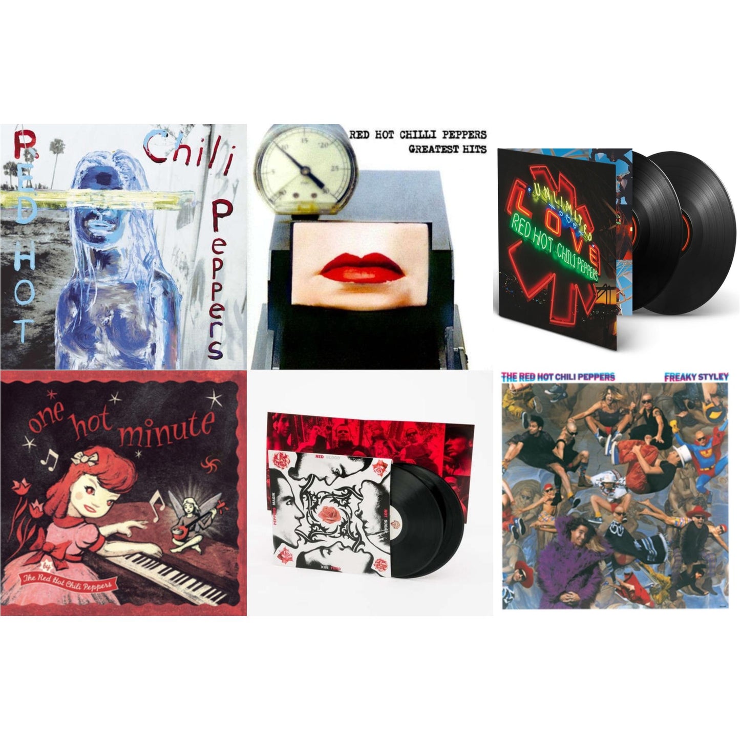 Red Hot Chili Peppers - By The Way & Greatest Hits (X) & Unlimited Love (Deluxe/2LP) & One Hot Minute & Blood Sugar Sex Magik & Freaky Styley