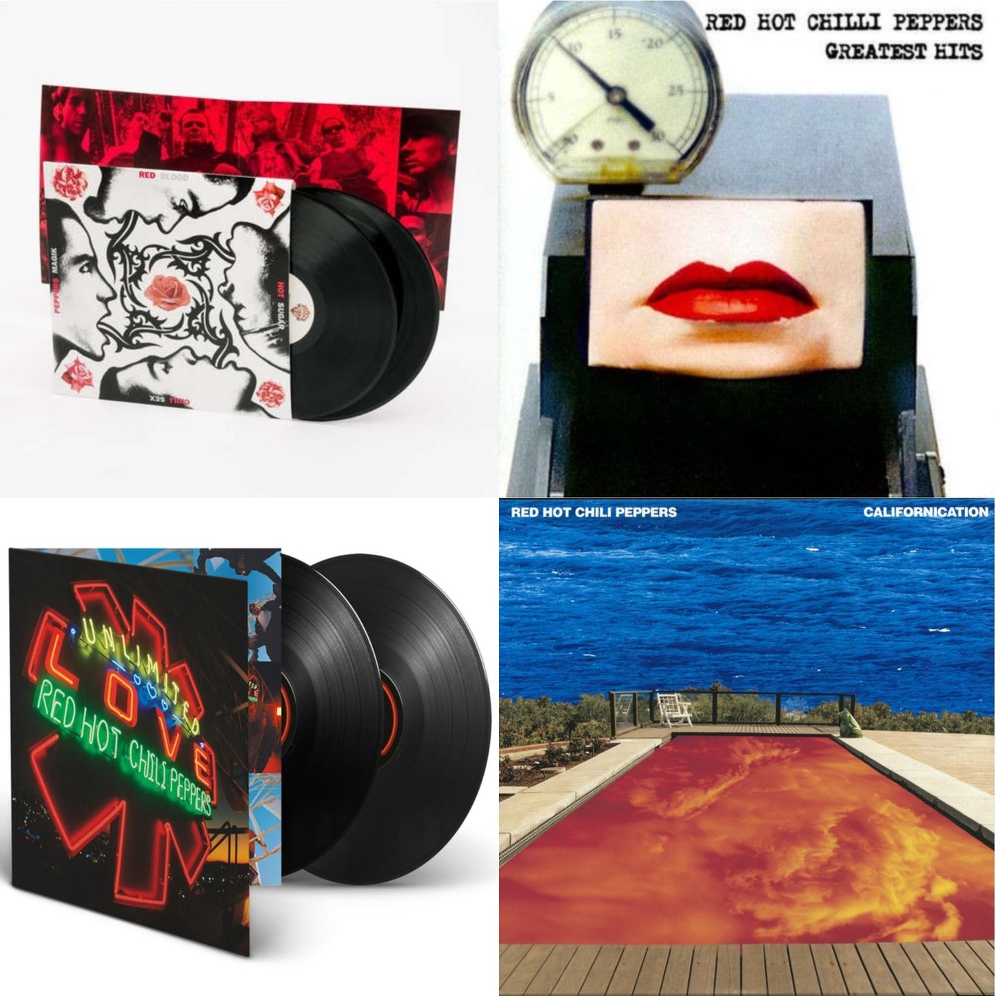 Red Hot Chili Peppers - Californication (2LP/180G) & Greatest Hits (X) & Unlimited Love (Deluxe/2LP) & Blood Sugar Sex Magik