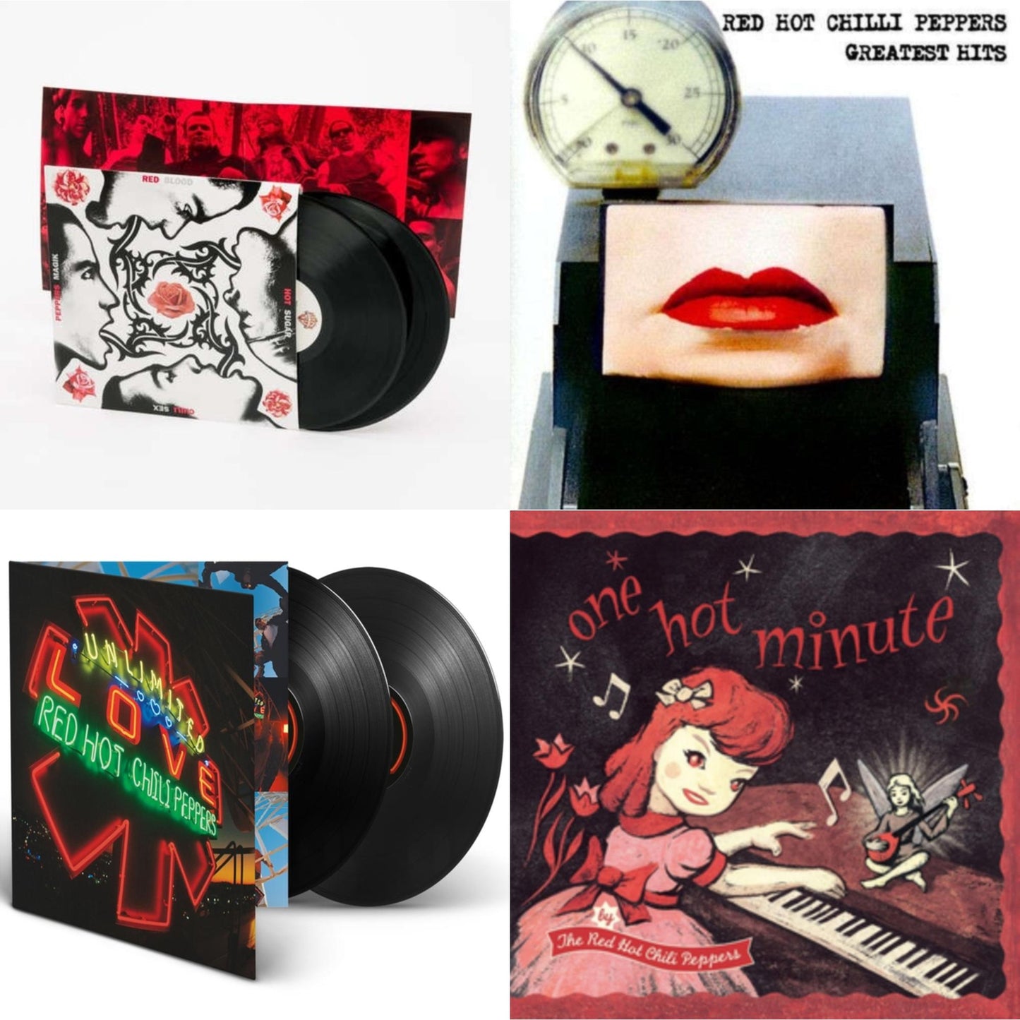 Red Hot Chili Peppers - Greatest Hits (X) & Unlimited Love (Deluxe/2LP) & One Hot Minute & Blood Sugar Sex Magik