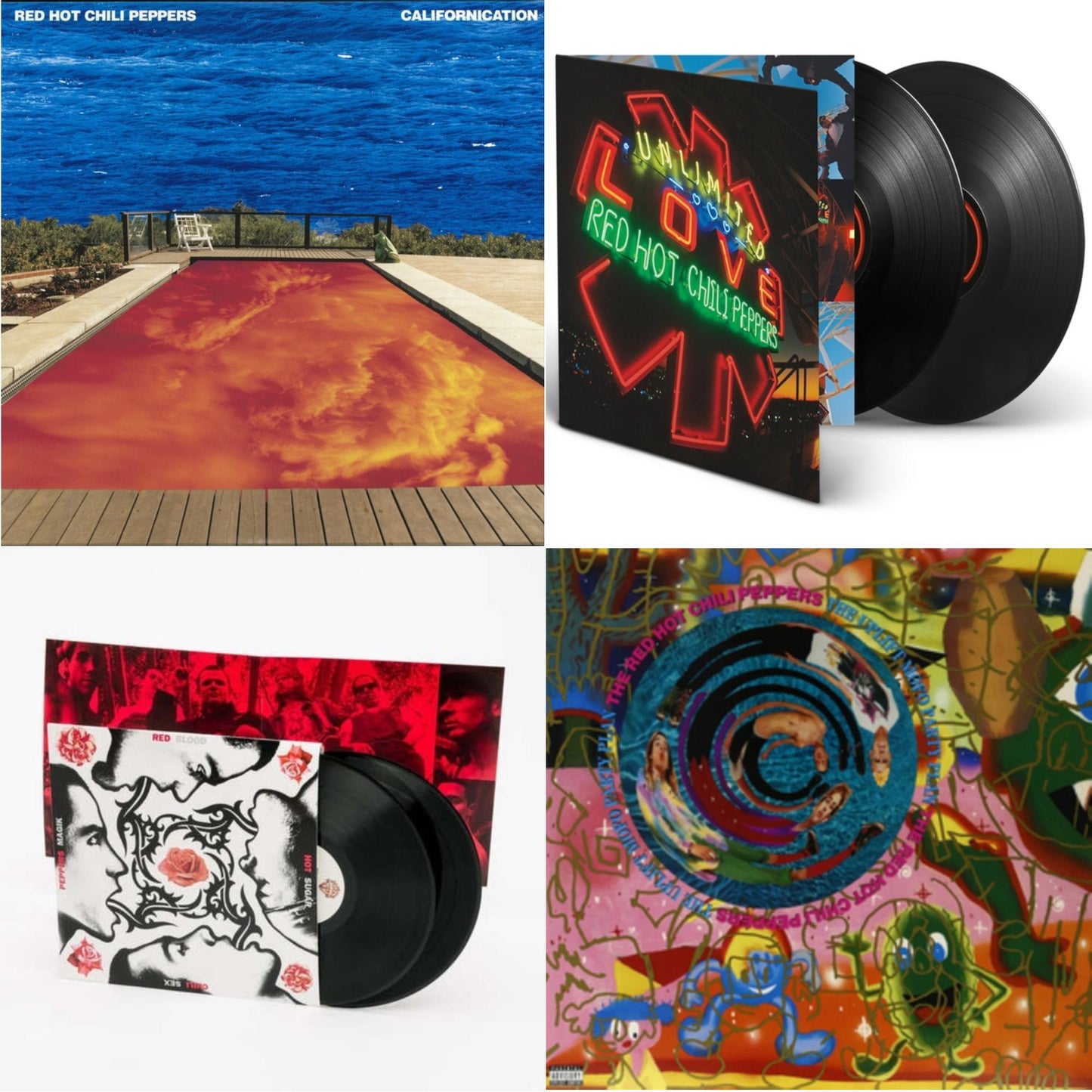 Red Hot Chili Peppers - Californication (2LP/180G) & Unlimited Love (Deluxe/2LP) & Blood Sugar Sex Magik & Uplift Mofo Party Plan