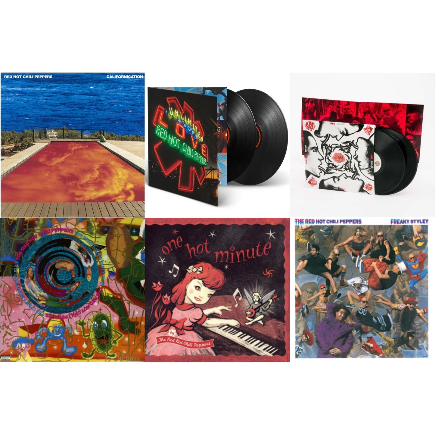 Red Hot Chili Peppers - Californication (2LP/180G) & Unlimited Love (Deluxe/2LP) & One Hot Minute & Blood Sugar Sex Magik & Freaky Styley & Uplift Mofo Party Plan