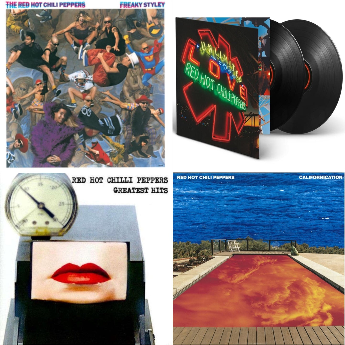Red Hot Chili Peppers - Californication (2LP/180G) & Greatest Hits (X) & Unlimited Love (Deluxe/2LP) & Freaky Styley