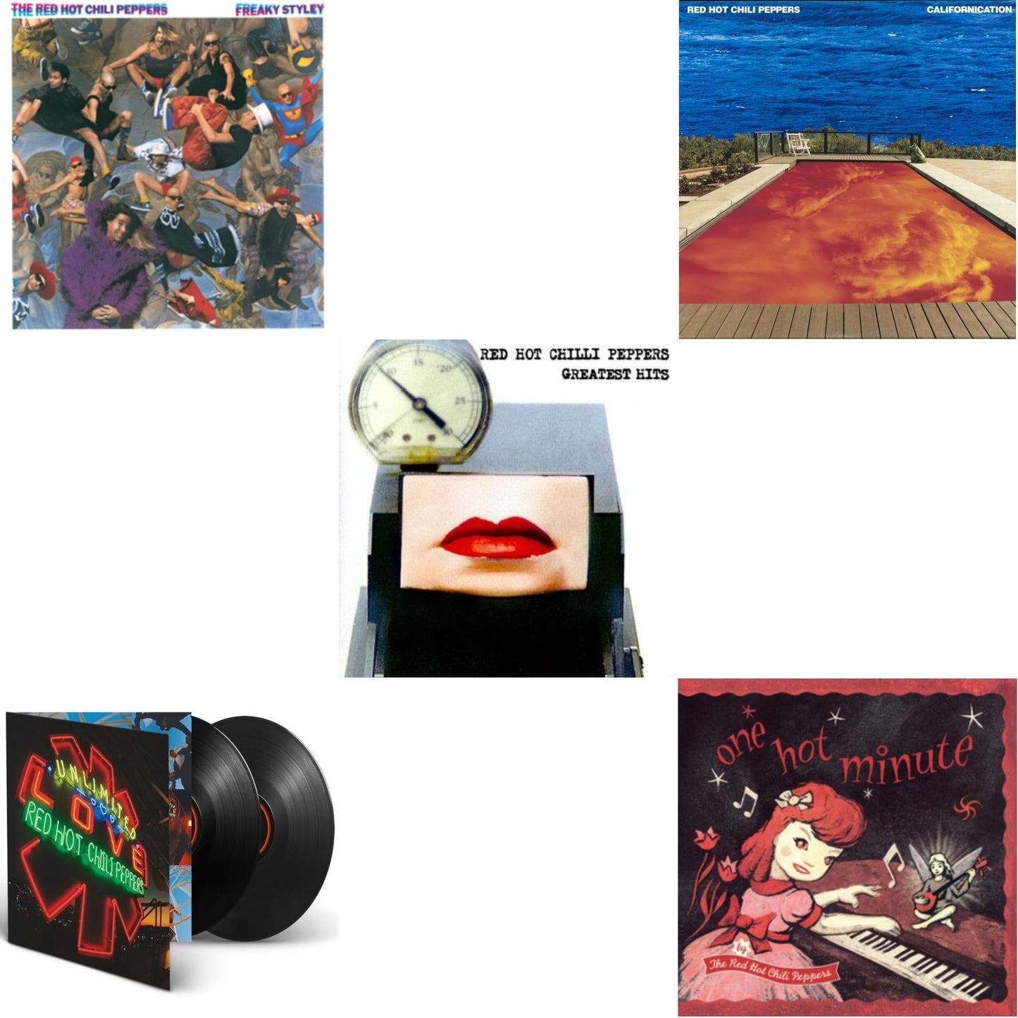 Red Hot Chili Peppers - Californication (2LP/180G) & Greatest Hits (X) & Unlimited Love (Deluxe/2LP) & One Hot Minute & Freaky Styley
