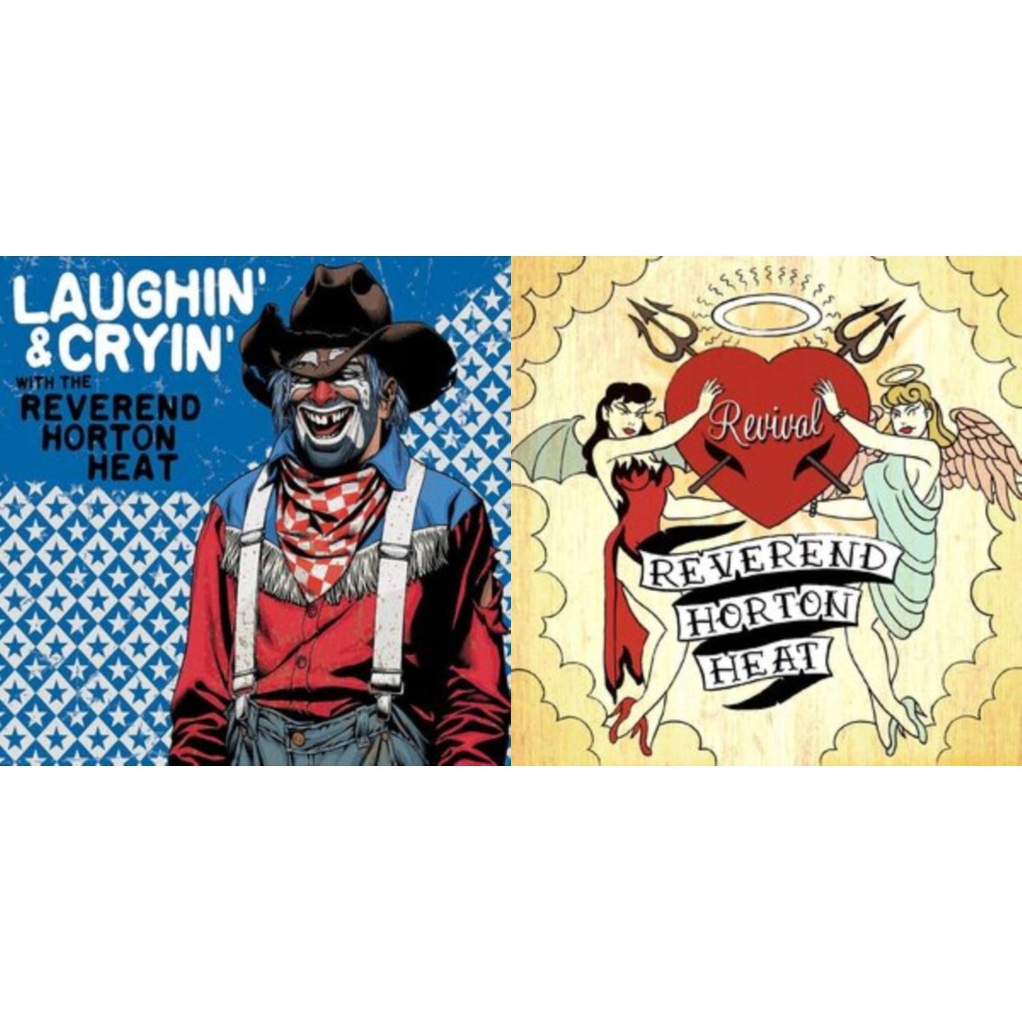 Reverend Horton Heat - Laughin' & Cryin' With The Reverend Horton Heat (Transparent Red LP Vinyl) & Revival (Green LP Vinyl)