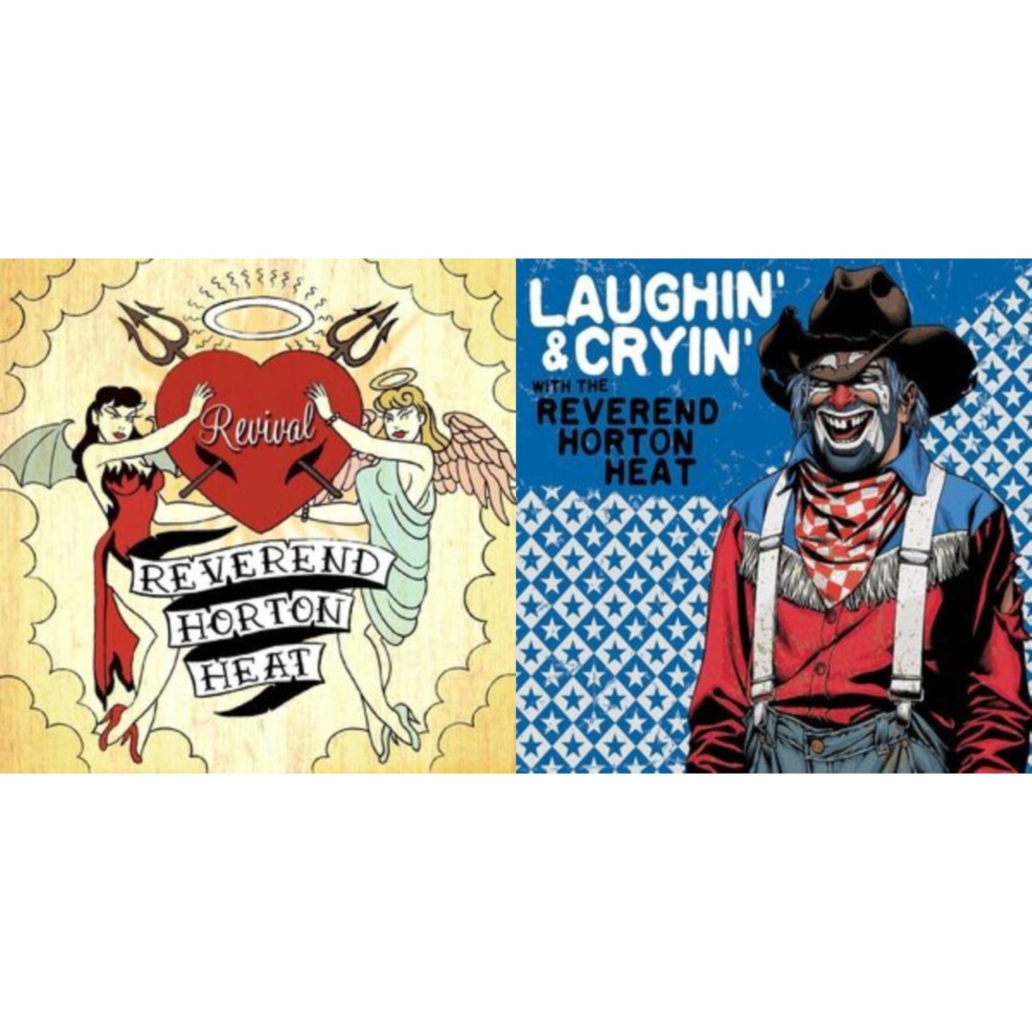Reverend Horton Heat - Revival (Green LP Vinyl) & Laughin' & Cryin' With The Reverend Horton Heat (Transparent Red LP Vinyl)