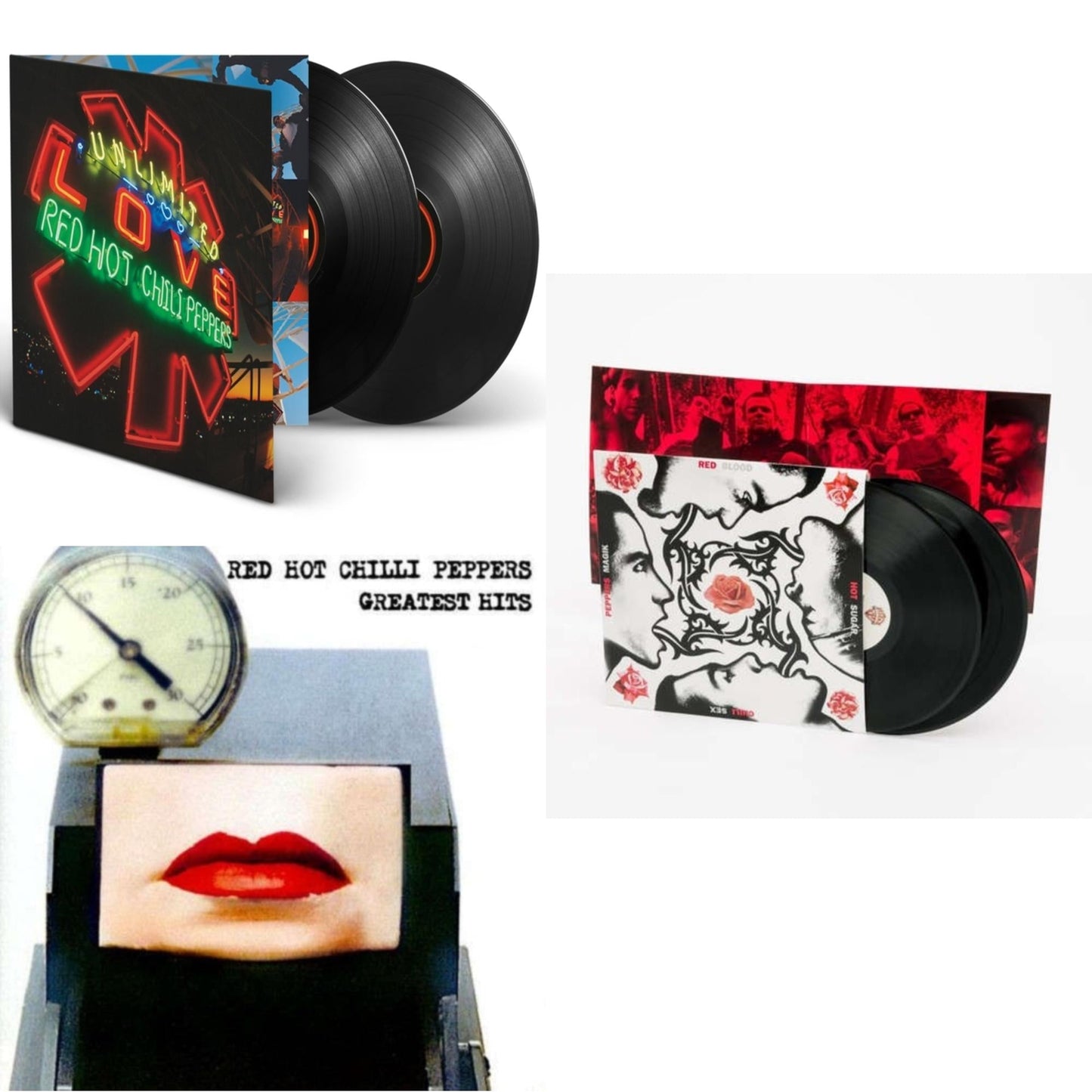Red Hot Chili Peppers - Greatest Hits (X) & Unlimited Love (Deluxe/2LP) & Blood Sugar Sex Magik