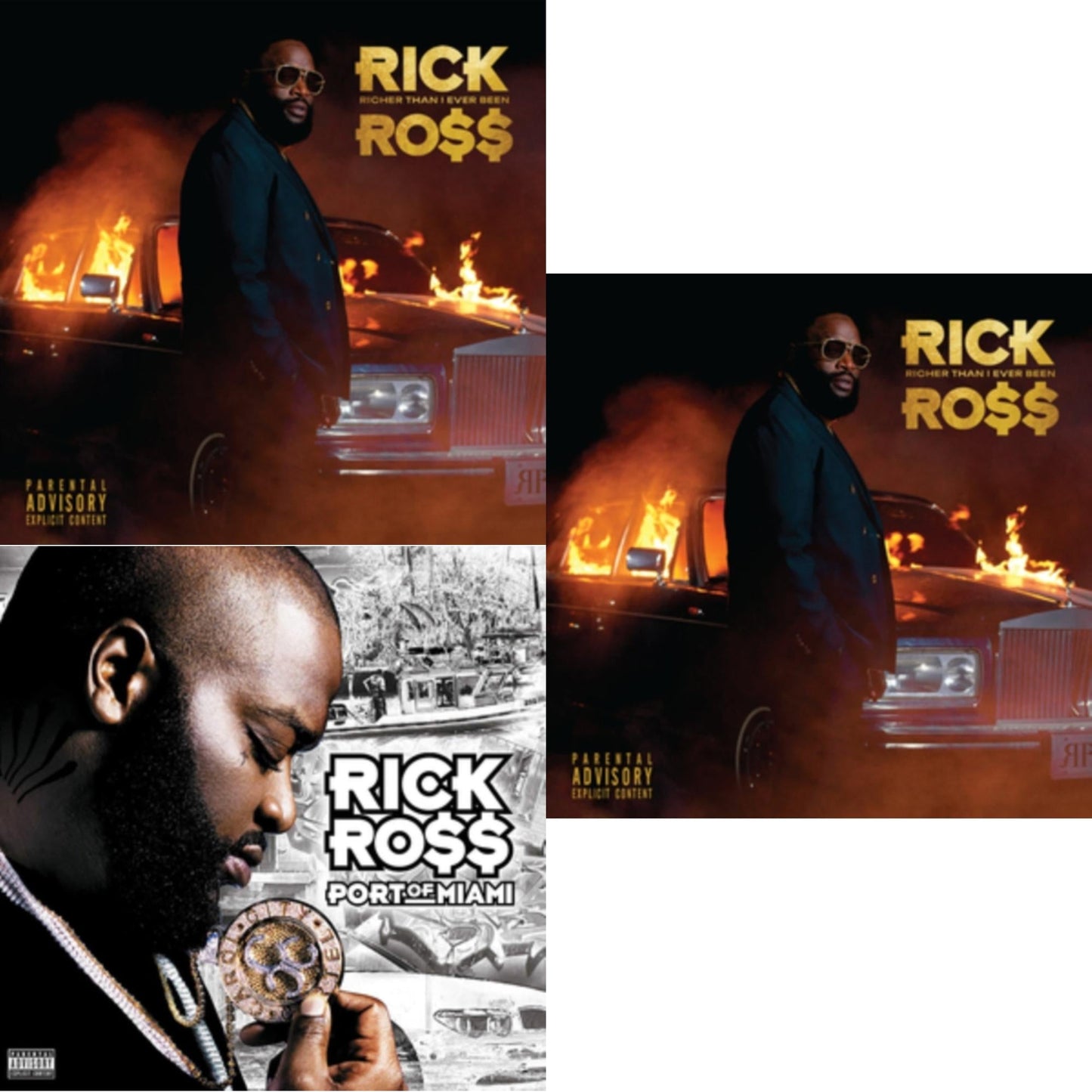 Rick Ross - Richer Than I've Ever Been & Richer Than I've Ever Been & Port Of Miami - CD Bundle