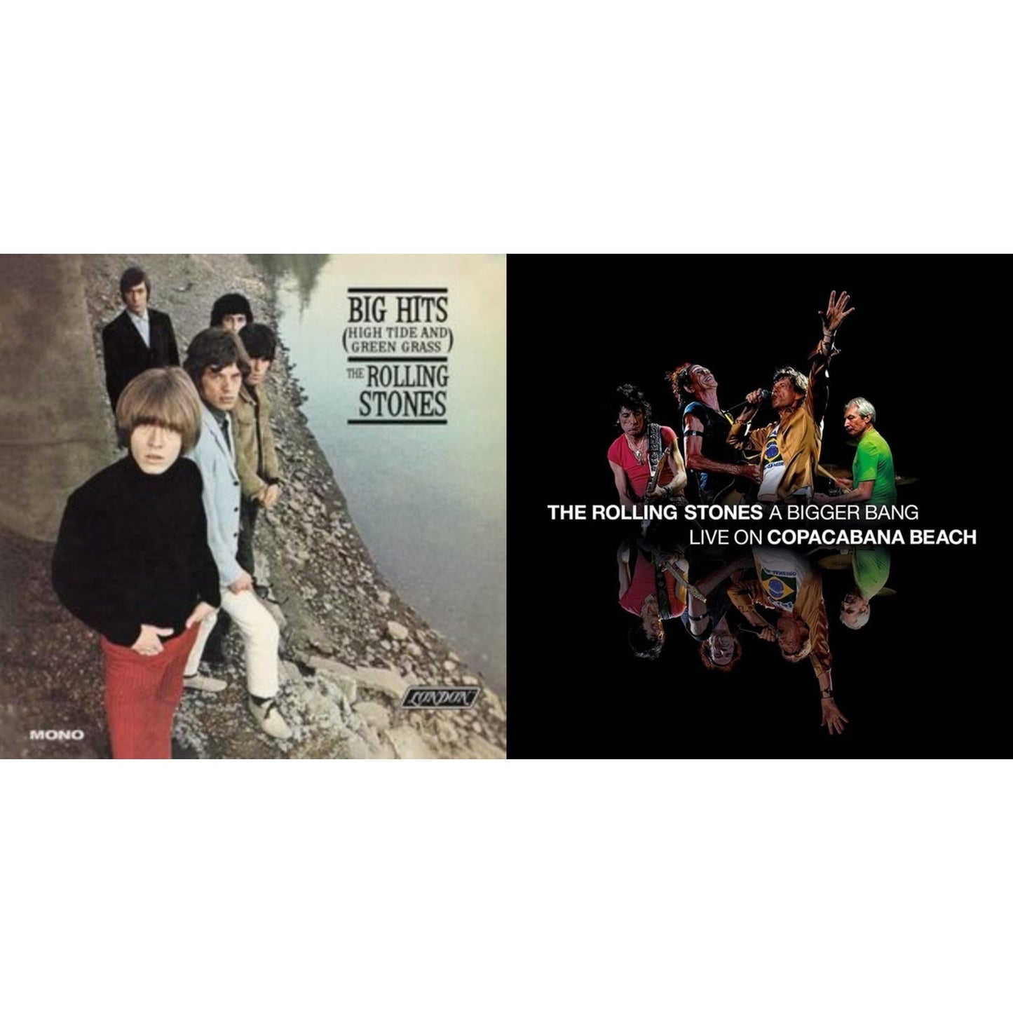 Rolling Stones - Big Hits (High Tide Green Grass LP Vinyl) & Bigger Bang Live On Copacabana Beach (Multi Color Vinyl/3LP)