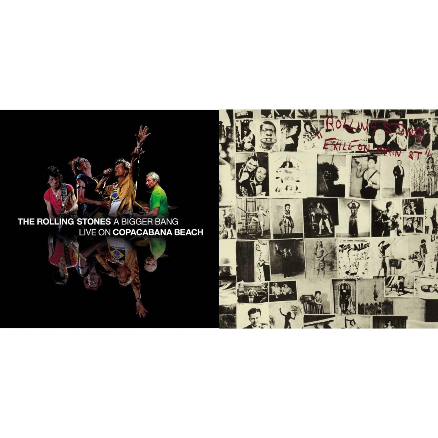Rolling Stones - Bigger Bang Live On Copacabana Beach (Multi Color Vinyl/3LP) & Exile On Main Street (2LP)