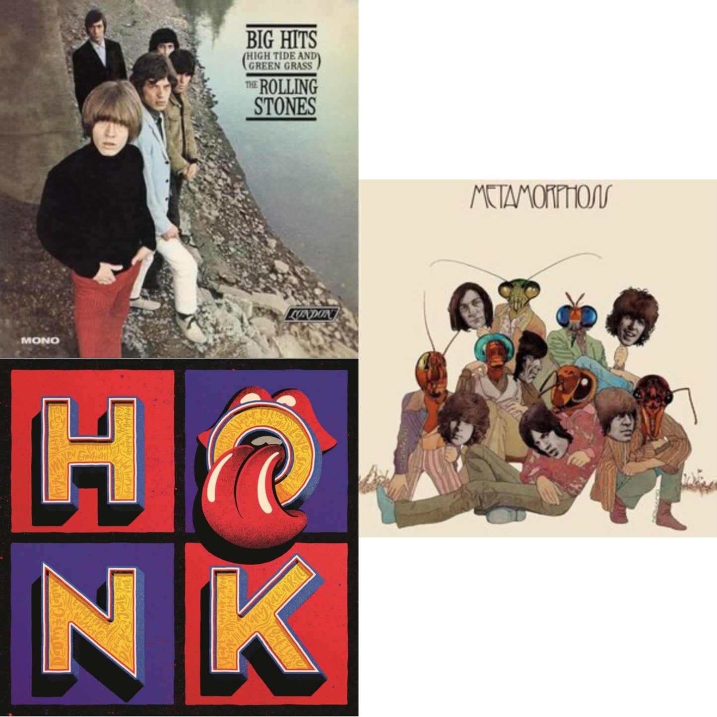 Rolling Stones - Big Hits (High Tide Green Grass LP Vinyl) & Metamorphosis & Honk (Translucent Red Vinyl/2LP)