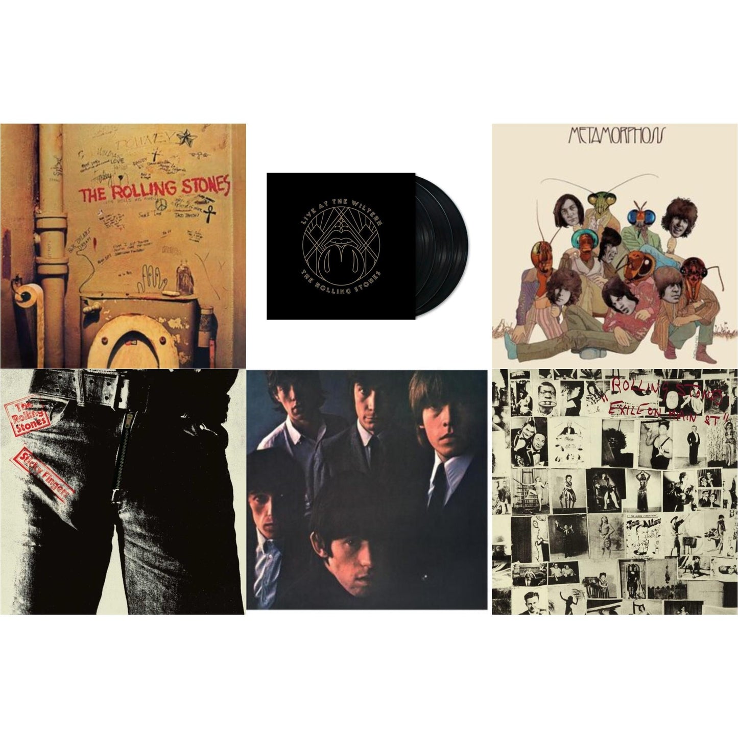 Rolling Stones - Beggars Banquet & Rolling Stones No.2 (180G) & Metamorphosis & Live At The Wiltern (3LP) & Sticky Fingers & Exile On Main Street (2LP)
