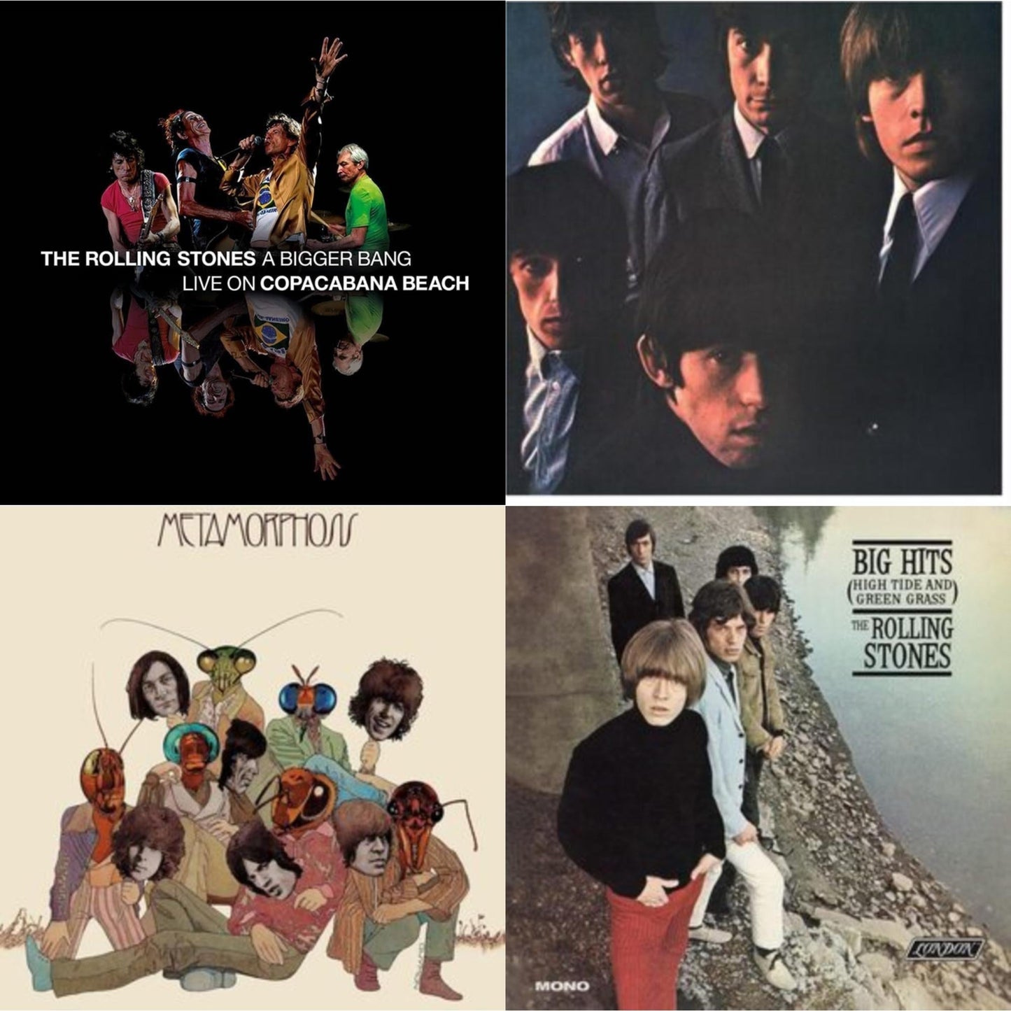 Rolling Stones - Rolling Stones No.2 (180G) & Big Hits (High Tide Green Grass LP Vinyl) & Metamorphosis & Bigger Bang Live On Copacabana Beach (Multi Color Vinyl/3LP)