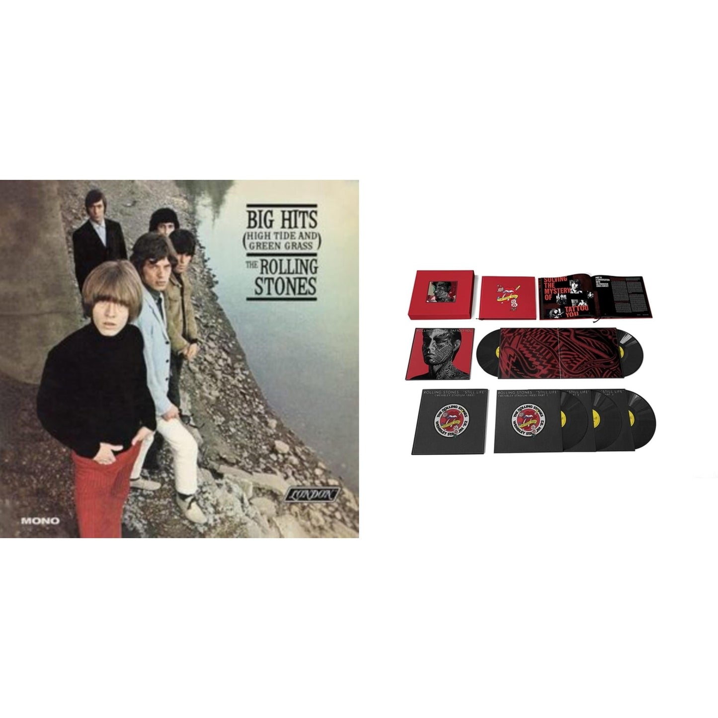 Rolling Stones - Big Hits (High Tide Green Grass LP Vinyl) & Tattoo You (2021 Remaster/5LP Box Set)