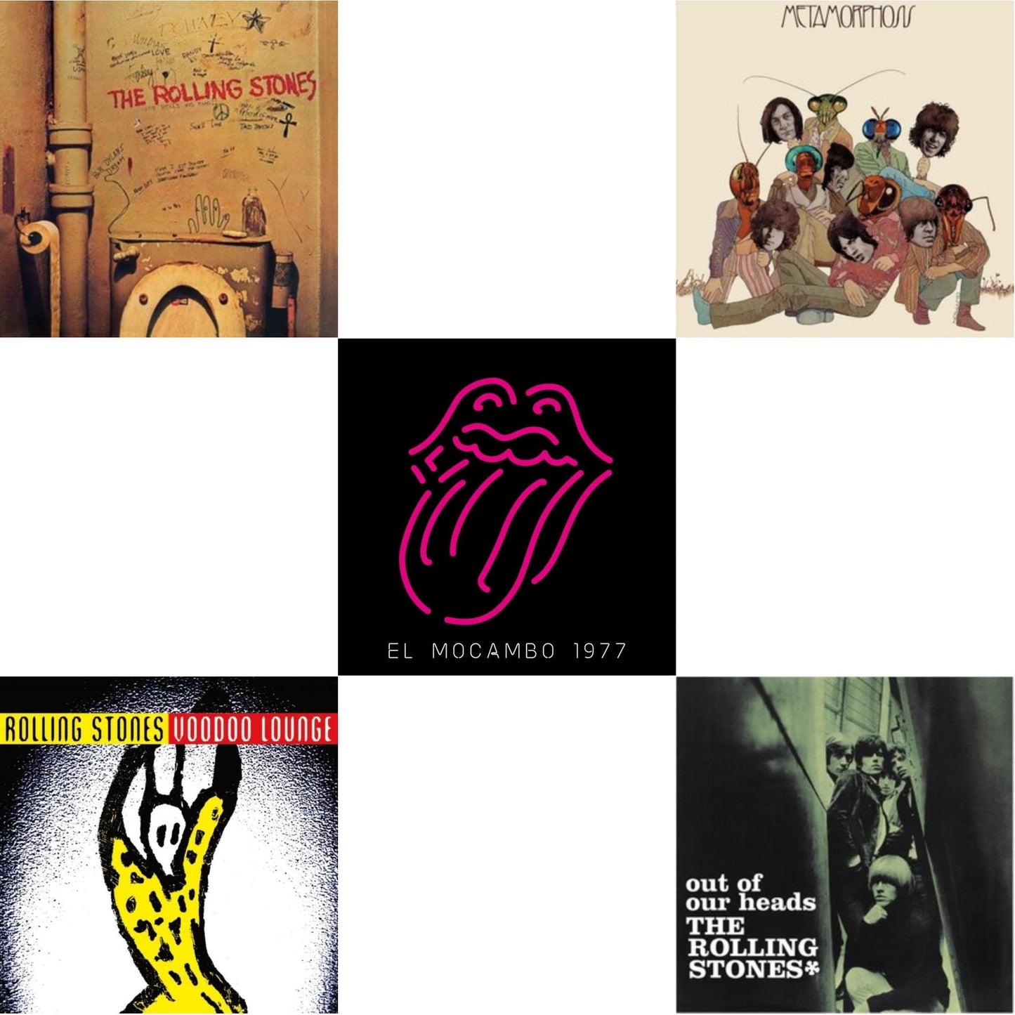 Rolling Stones - Beggars Banquet & Out Of Our Heads (Uk) & Metamorphosis & Live At The El Mocambo (4LP) & Voodoo Lounge (30Th Anniversary) (Red/Yellow Vinyl/2LP)