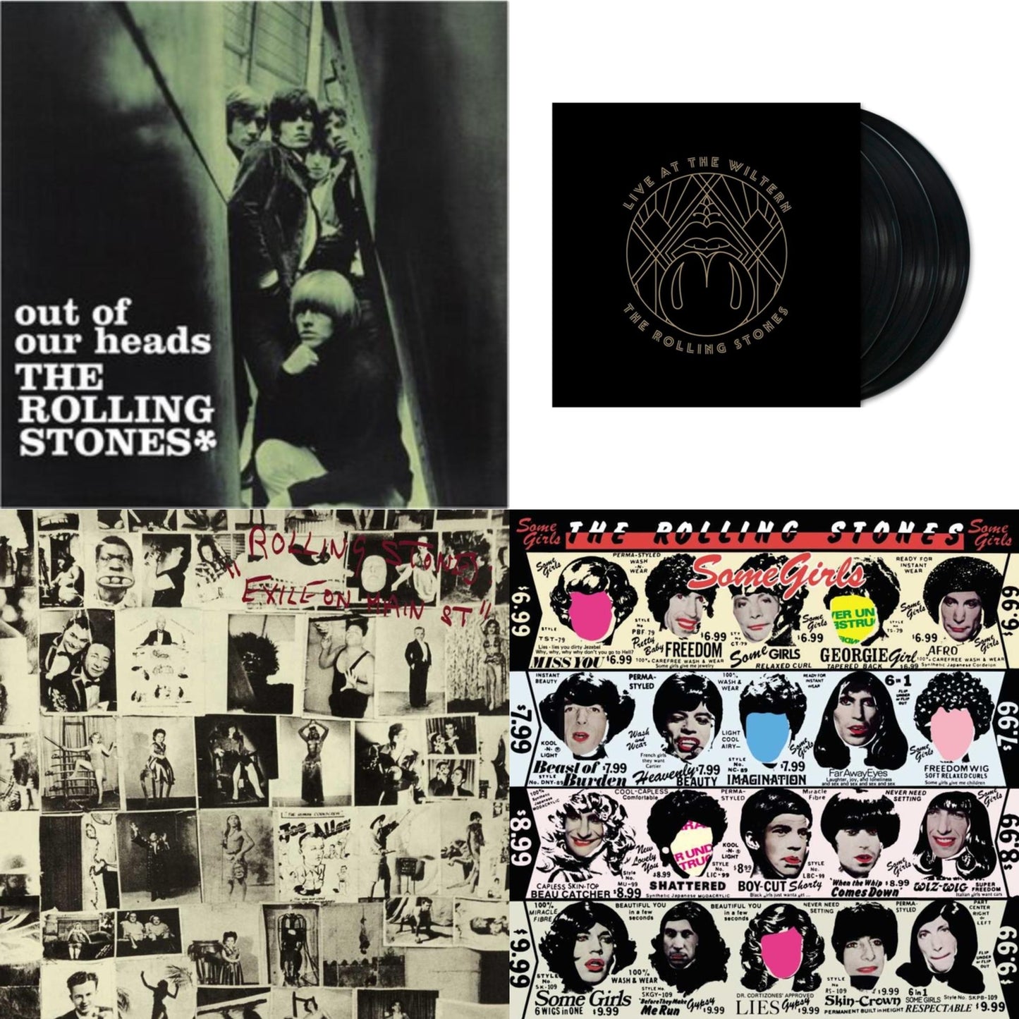 Rolling Stones - Out Of Our Heads (Uk) & Live At The Wiltern (3LP) & Exile On Main Street (2LP) & Some Girls