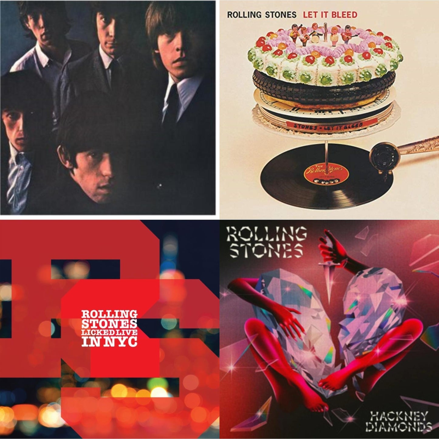 Rolling Stones - Rolling Stones No.2 (180G) & Let It Bleed (50Th Anniversary Edition) & Licked Live In Nyc (White Vinyl/3LP) & Hackney Diamonds