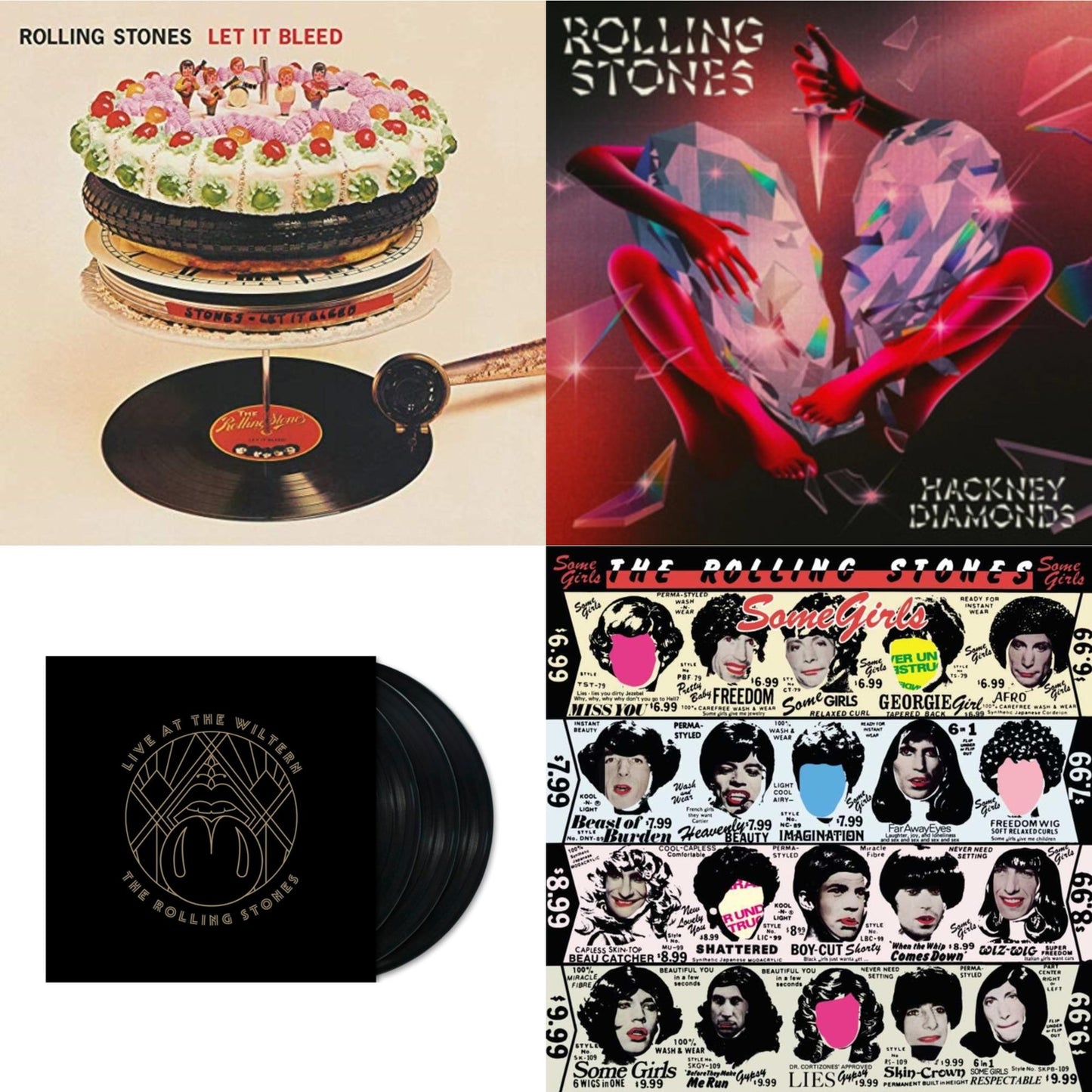 Rolling Stones - Let It Bleed (50Th Anniversary Edition) & Hackney Diamonds & Live At The Wiltern (3LP) & Some Girls