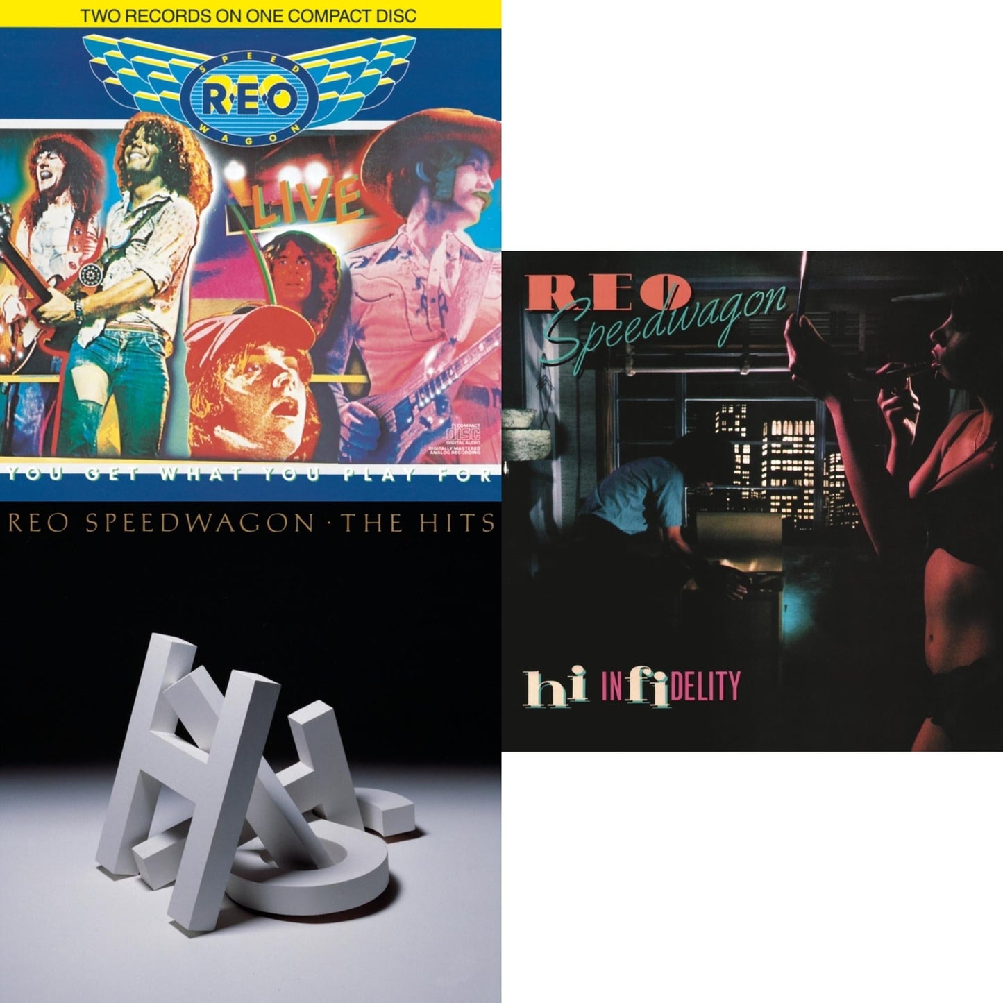 Reo Speedwagon - Hits & Hi Infidelity & Live: You Get What You Play For - CD Bundle