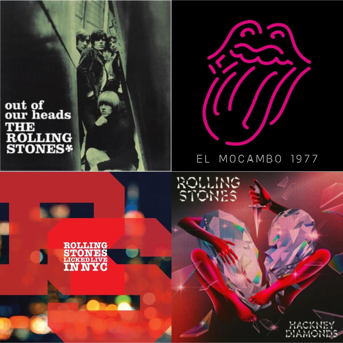 Rolling Stones - Out Of Our Heads (Uk) & Live At The El Mocambo (4LP) & Licked Live In Nyc (White Vinyl/3LP) & Hackney Diamonds