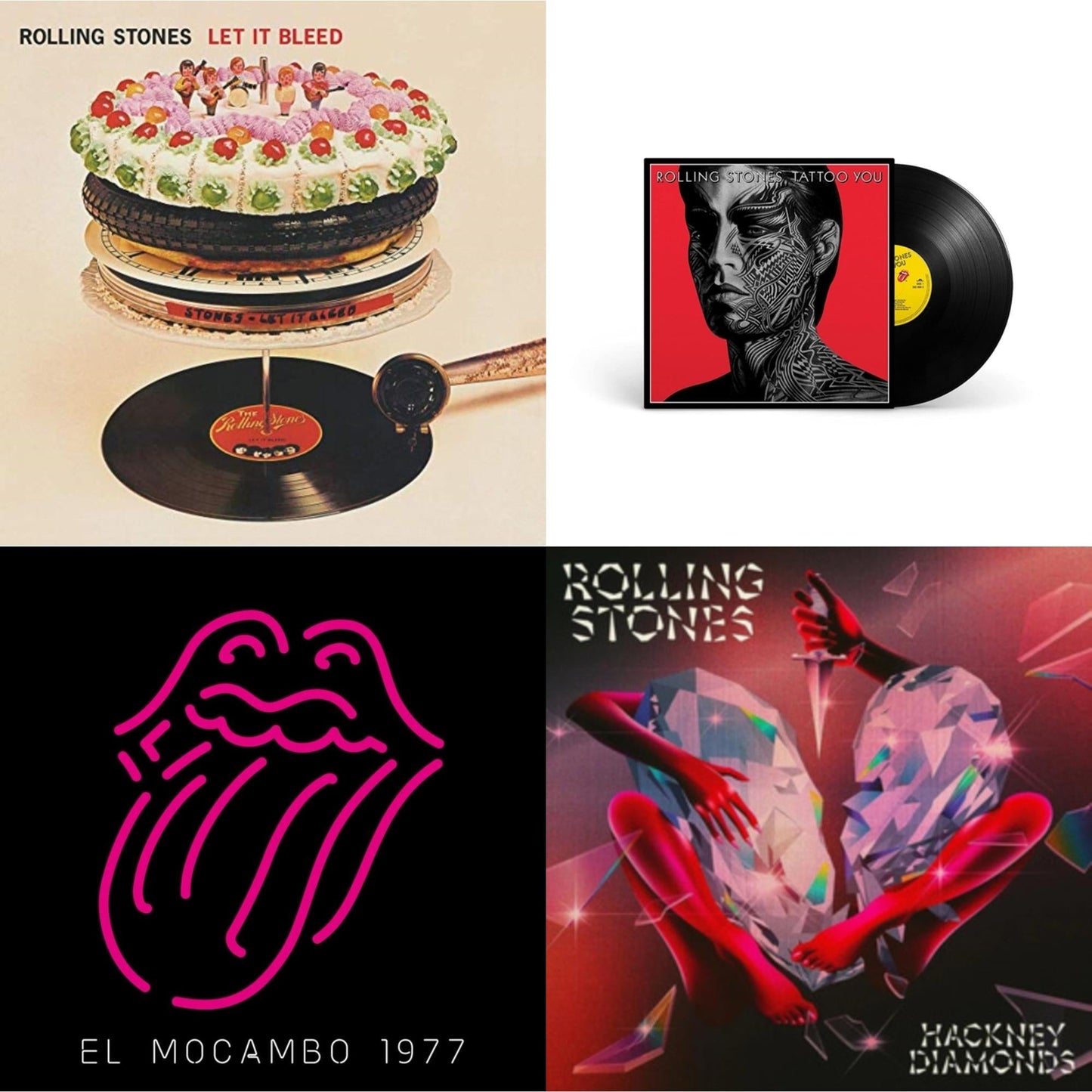 Rolling Stones - Let It Bleed (50Th Anniversary Edition) & Tattoo You (2021 Remaster) & Live At The El Mocambo (4LP) & Hackney Diamonds