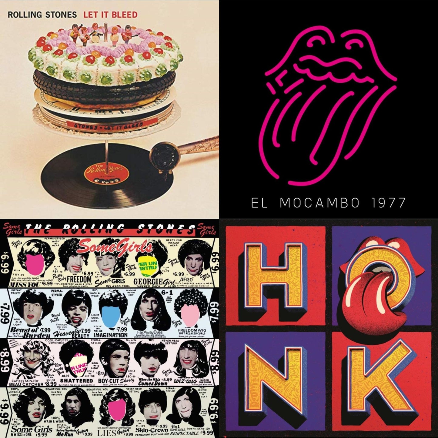 Rolling Stones - Let It Bleed (50Th Anniversary Edition) & Live At The El Mocambo (4LP) & Some Girls & Honk (Translucent Red Vinyl/2LP)