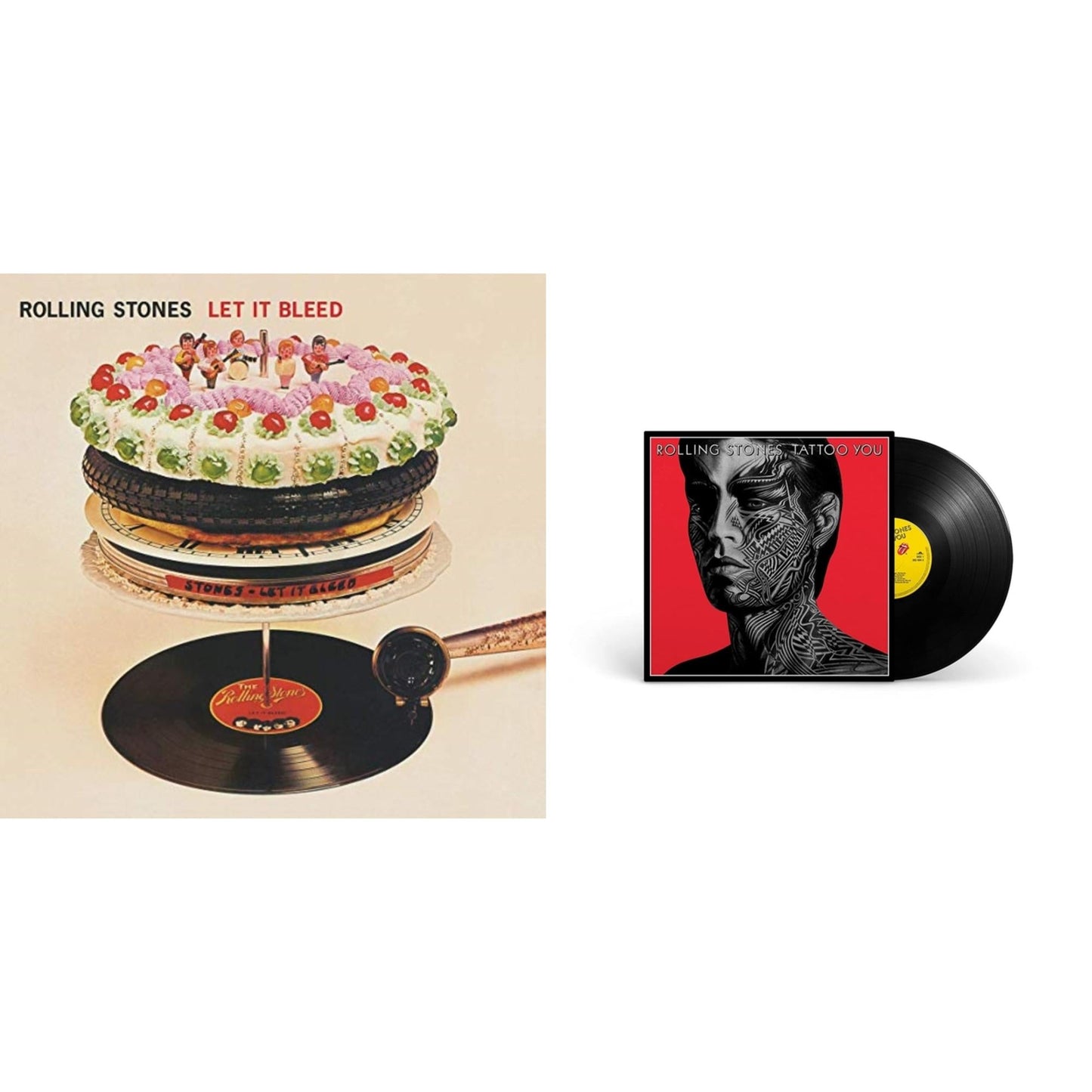 Rolling Stones - Let It Bleed (50Th Anniversary Edition) & Tattoo You (2021 Remaster) - LP Vinyl Bundle