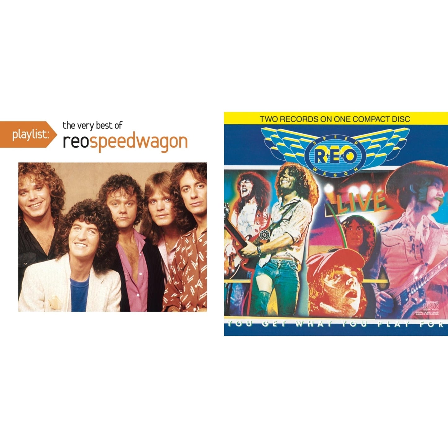 Reo Speedwagon - Live: You Get What You Play For & Playlist: Very Best Of Reo Speedwagon - CD Bundle
