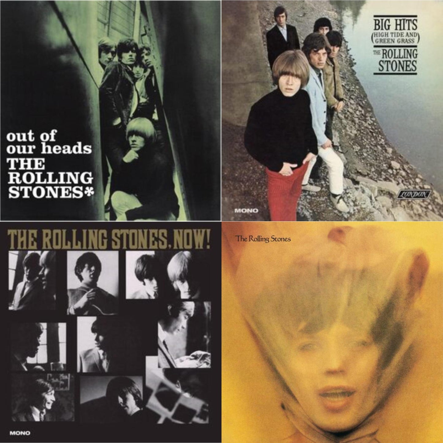 Rolling Stones - Out Of Our Heads (Uk) & Big Hits (High Tide Green Grass LP Vinyl) & Rolling Stones, Now! & Goats Head Soup (2LP 2020 Deluxe Edition)