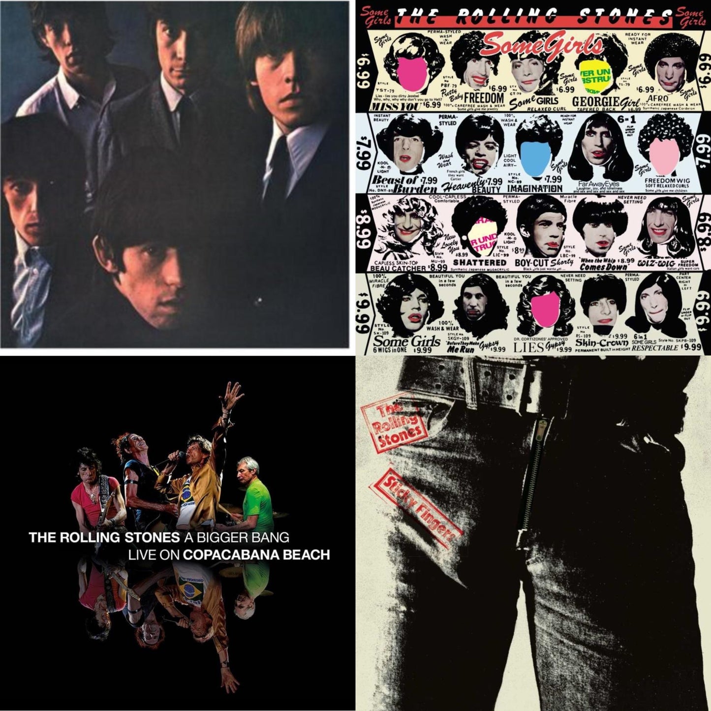 Rolling Stones - Rolling Stones No.2 (180G) & Bigger Bang Live On Copacabana Beach (Multi Color Vinyl/3LP) & Sticky Fingers & Some Girls