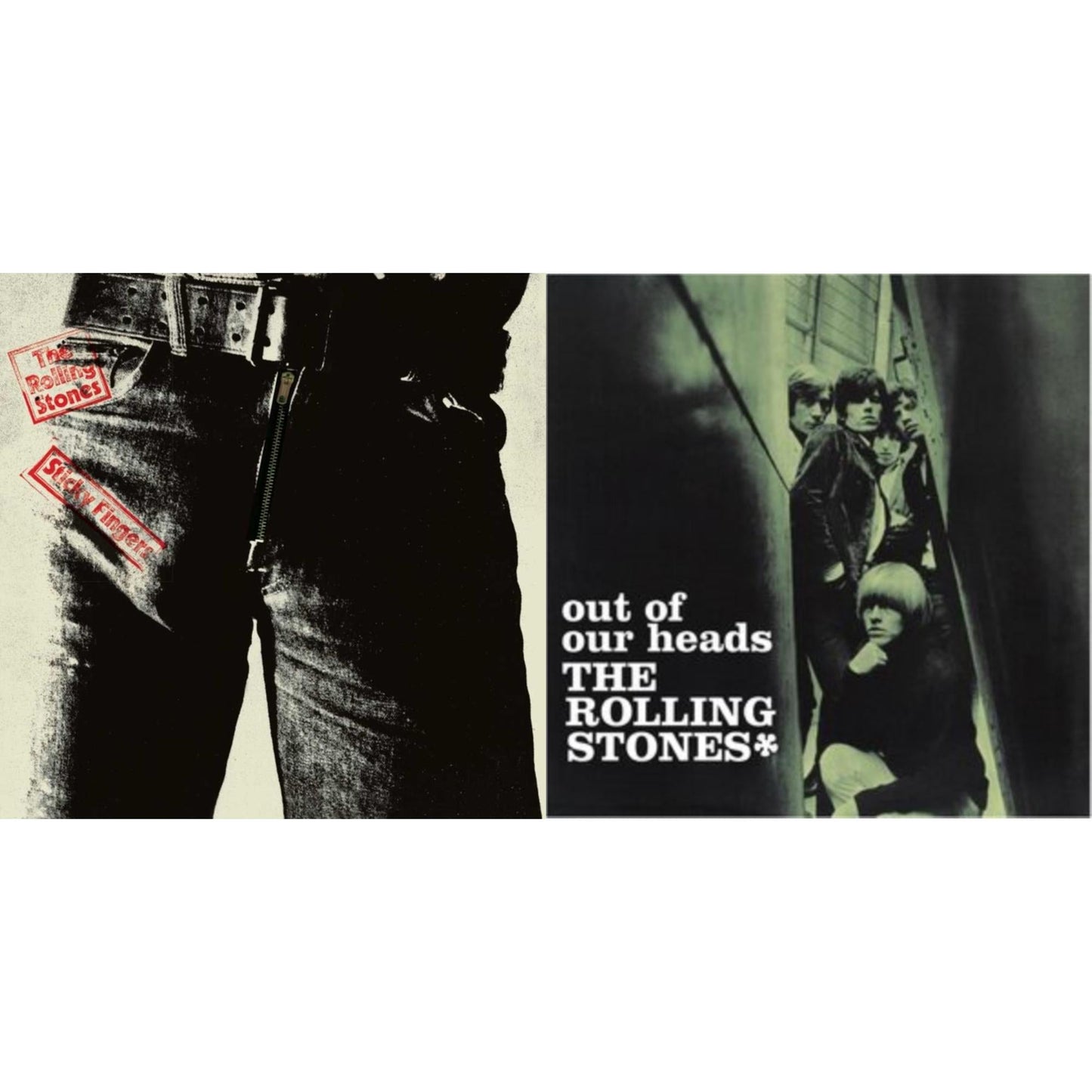 Rolling Stones - Out Of Our Heads (Uk) & Sticky Fingers - LP Vinyl Bundle