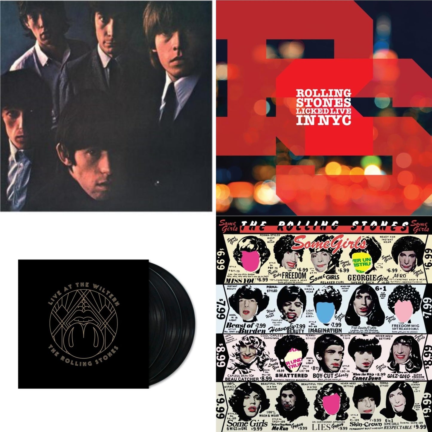 Rolling Stones - Rolling Stones No.2 (180G) & Licked Live In Nyc (White Vinyl/3LP) & Live At The Wiltern (3LP) & Some Girls