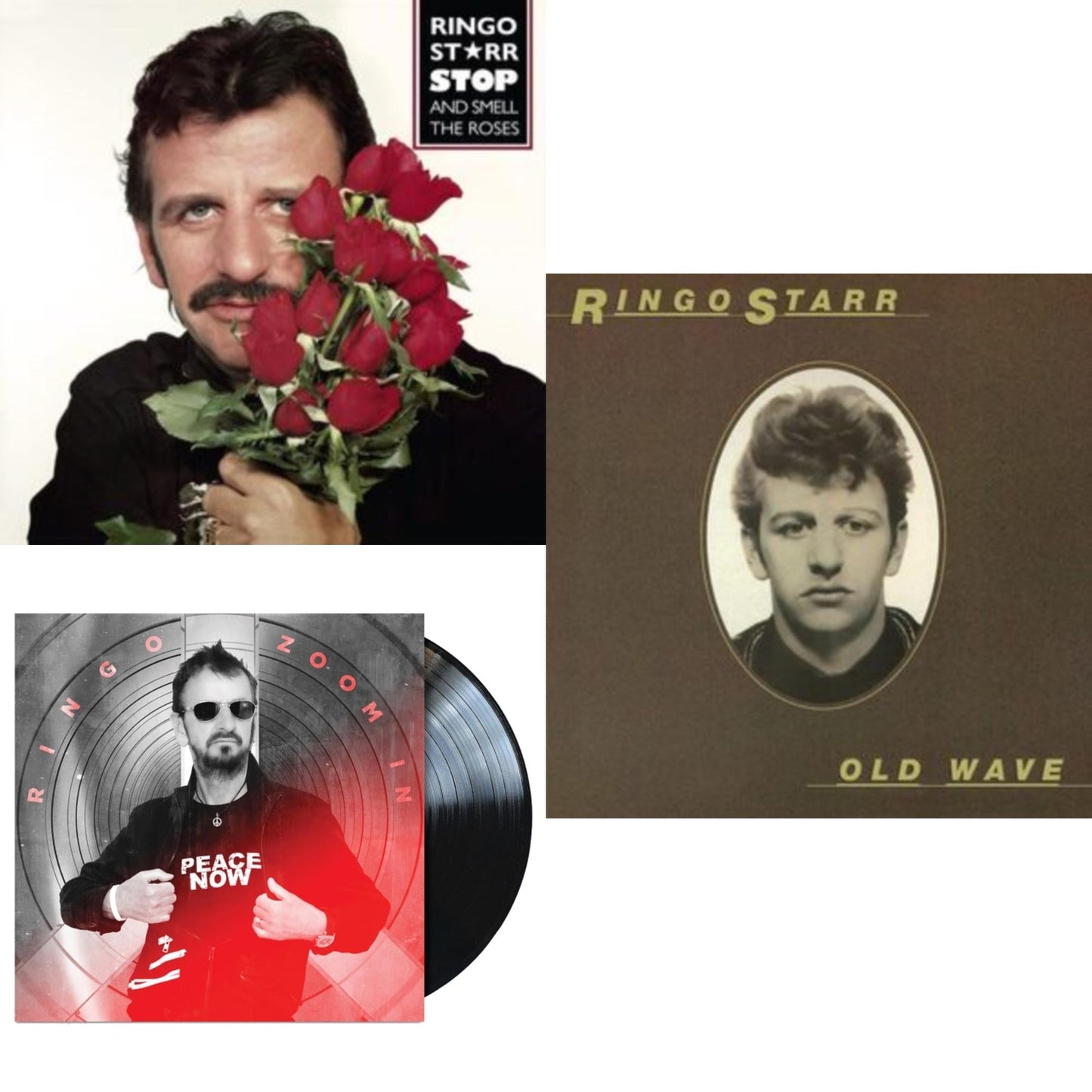 Ringo Starr - Stop & Smell The Roses: Yellow Submarine Edition (Yellow LP Vinyl) & Zoom In Ep & Old Wave: Yellow Submarine Edition (Yellow LP Vinyl)