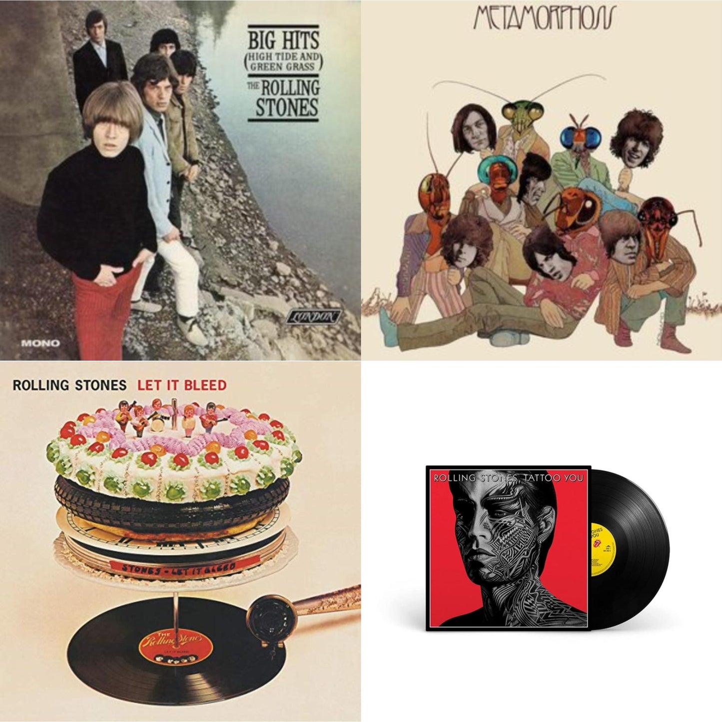 Rolling Stones - Big Hits (High Tide Green Grass LP Vinyl) & Metamorphosis & Let It Bleed (50Th Anniversary Edition) & Tattoo You (2021 Remaster)