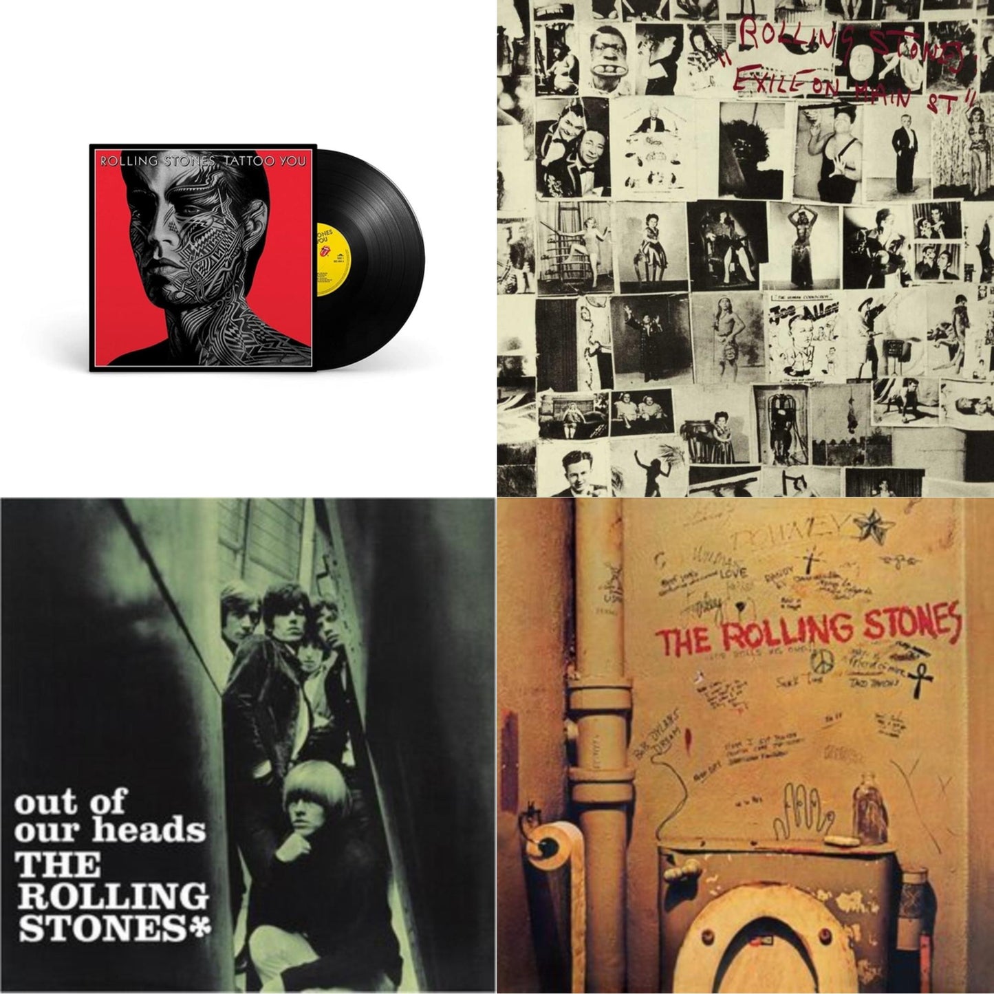 Rolling Stones - Beggars Banquet & Out Of Our Heads (Uk) & Tattoo You (2021 Remaster) & Exile On Main Street (2LP)