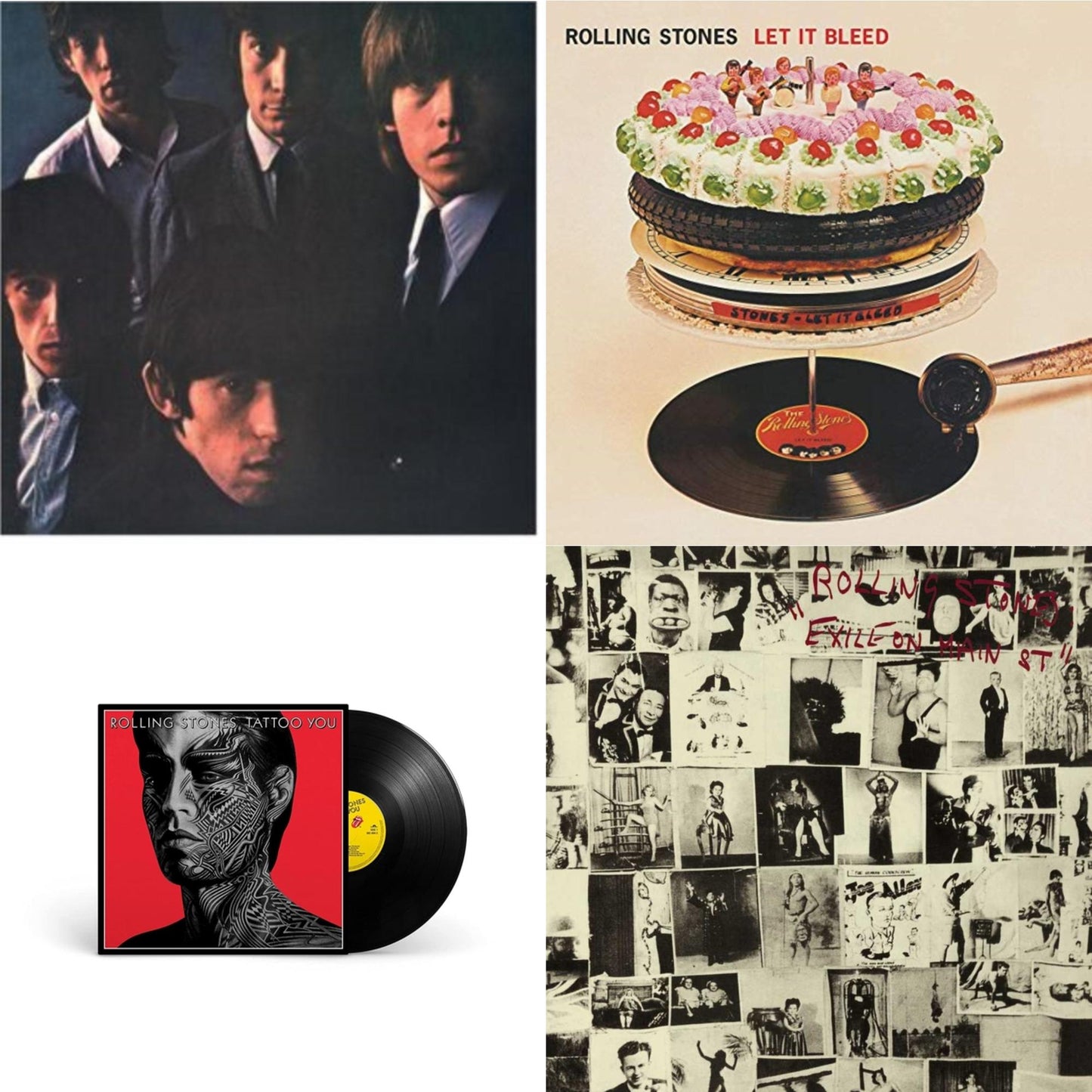 Rolling Stones - Rolling Stones No.2 (180G) & Let It Bleed (50Th Anniversary Edition) & Tattoo You (2021 Remaster) & Exile On Main Street (2LP)