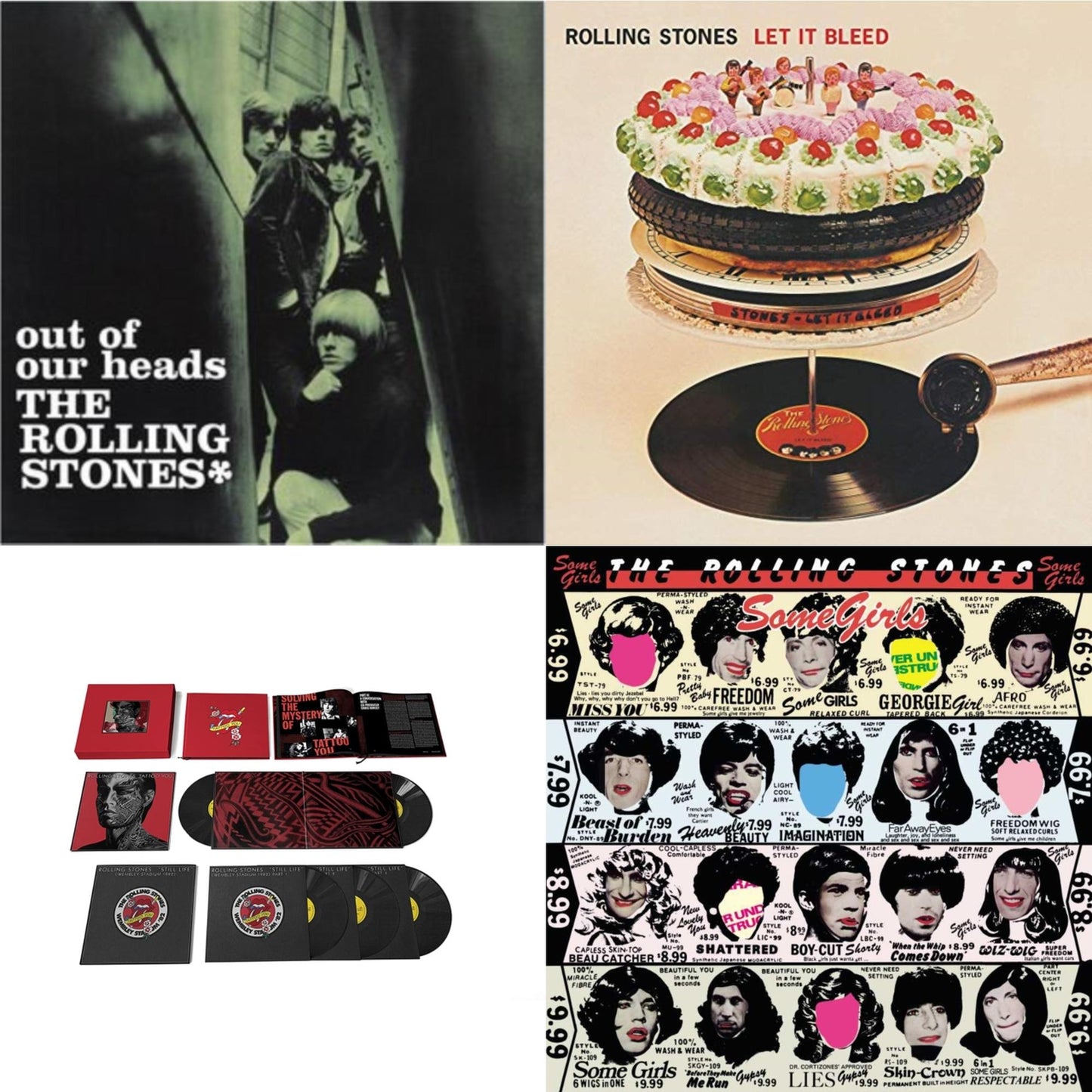 Rolling Stones - Out Of Our Heads (Uk) & Let It Bleed (50Th Anniversary Edition) & Tattoo You (2021 Remaster/5LP Box Set) & Some Girls