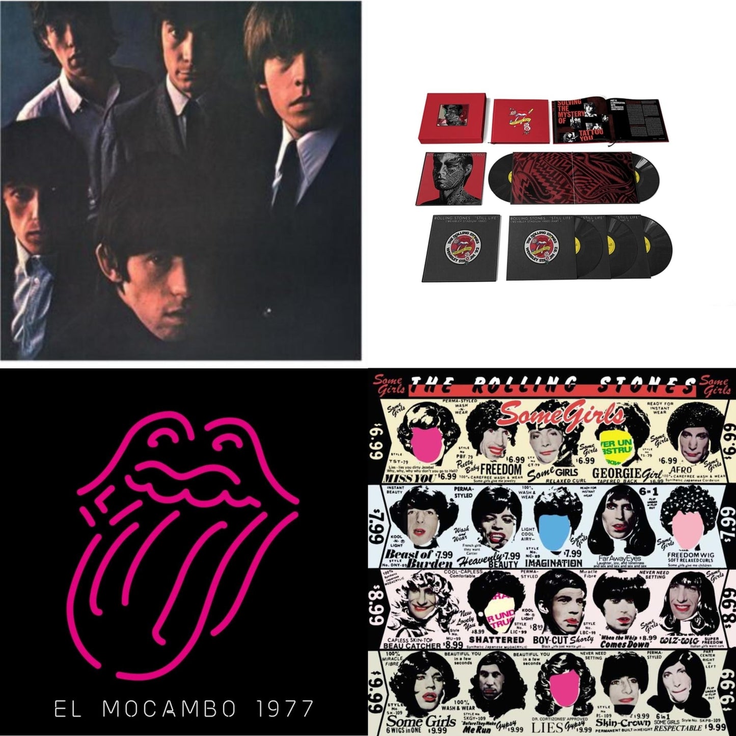 Rolling Stones - Rolling Stones No.2 (180G) & Tattoo You (2021 Remaster/5LP Box Set) & Live At The El Mocambo (4LP) & Some Girls